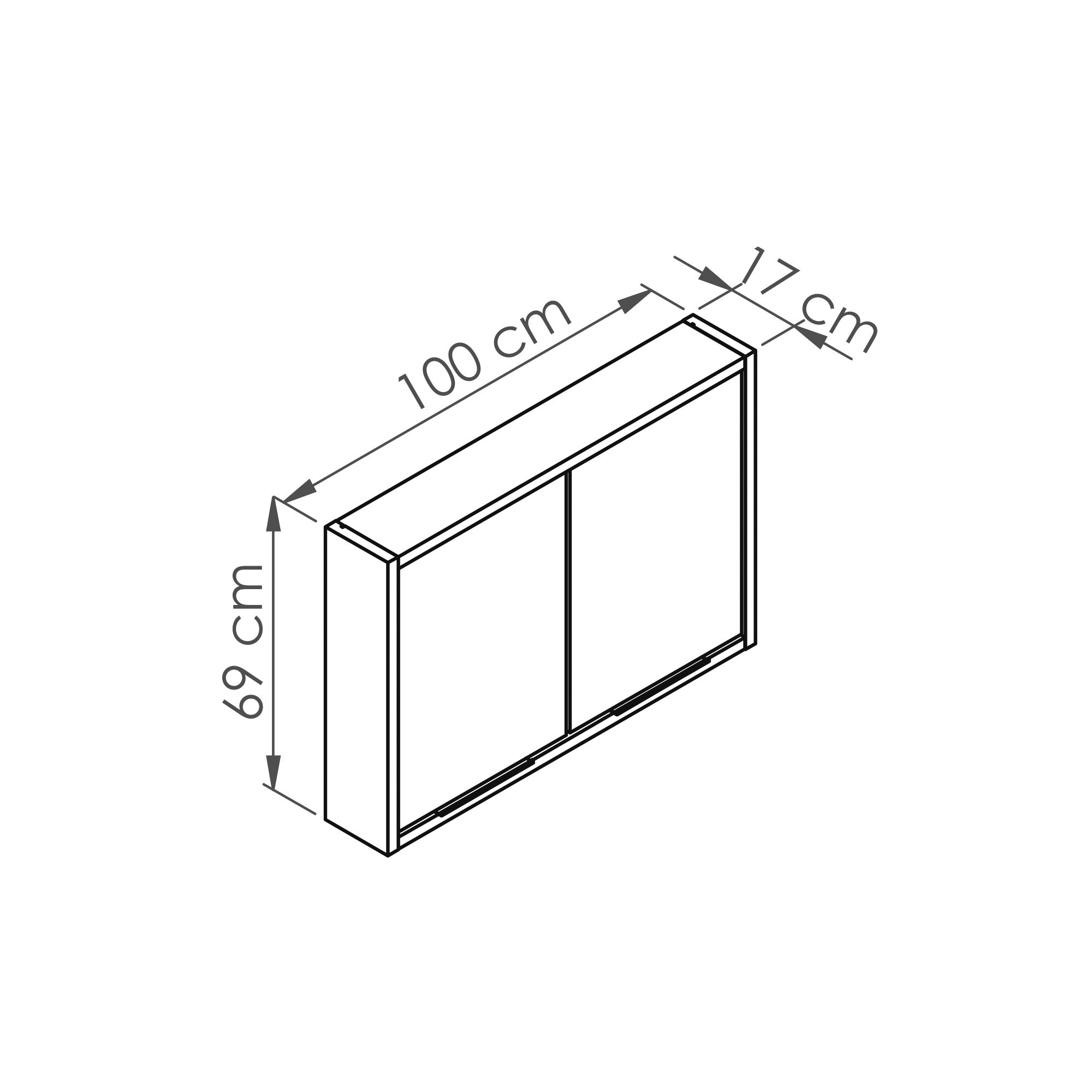  Armoire de toilette 100 cm