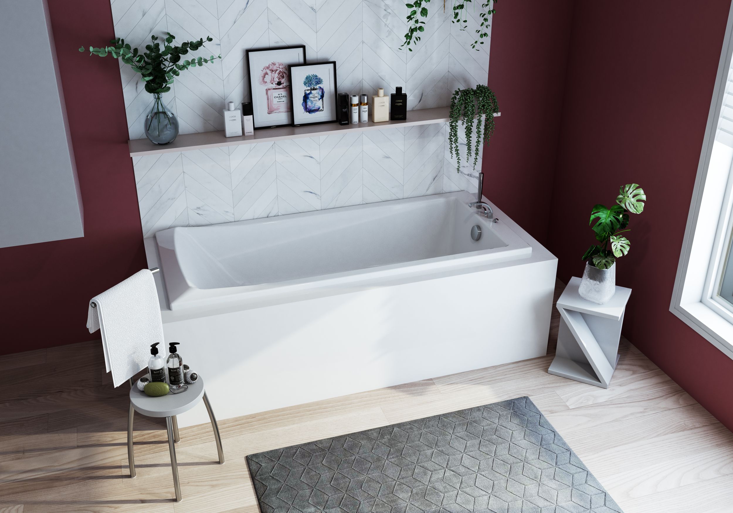  Baignoire rectangulaire