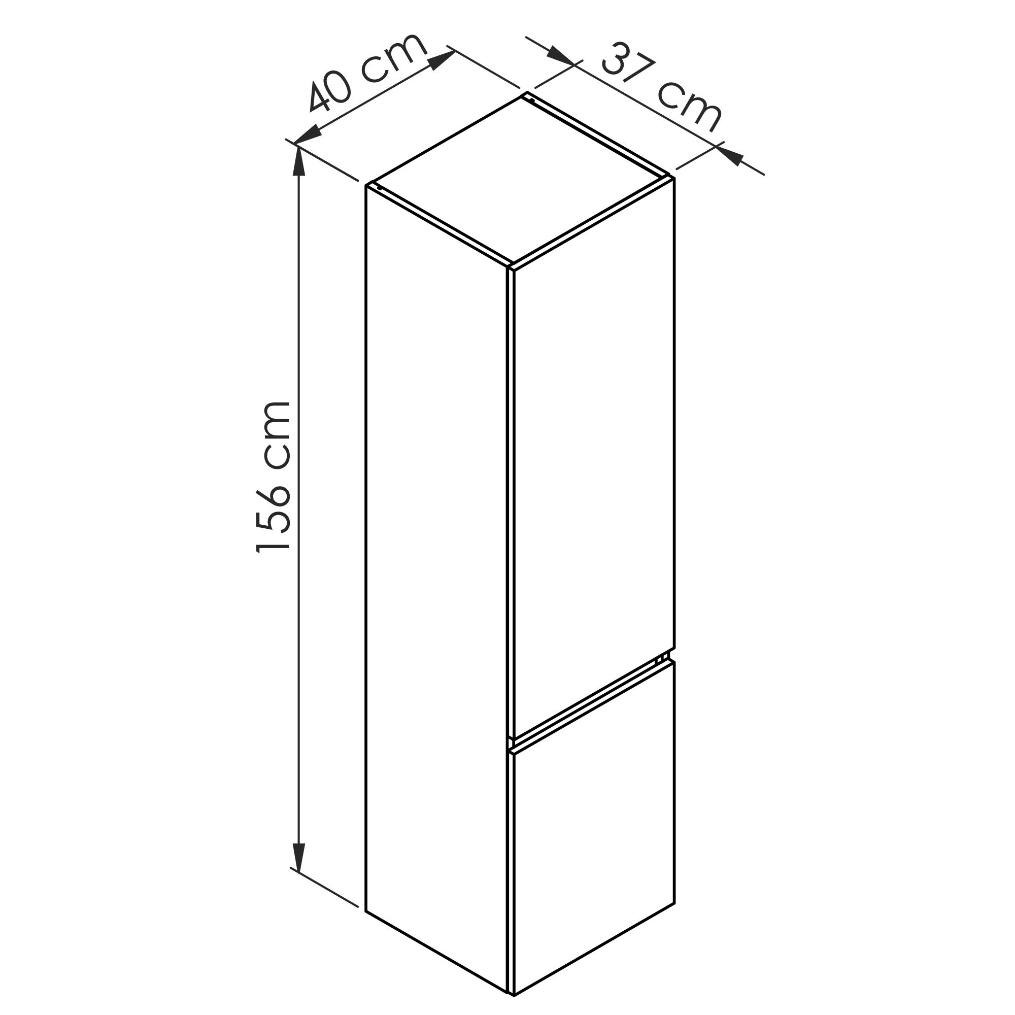  Kolomkast 40 cm