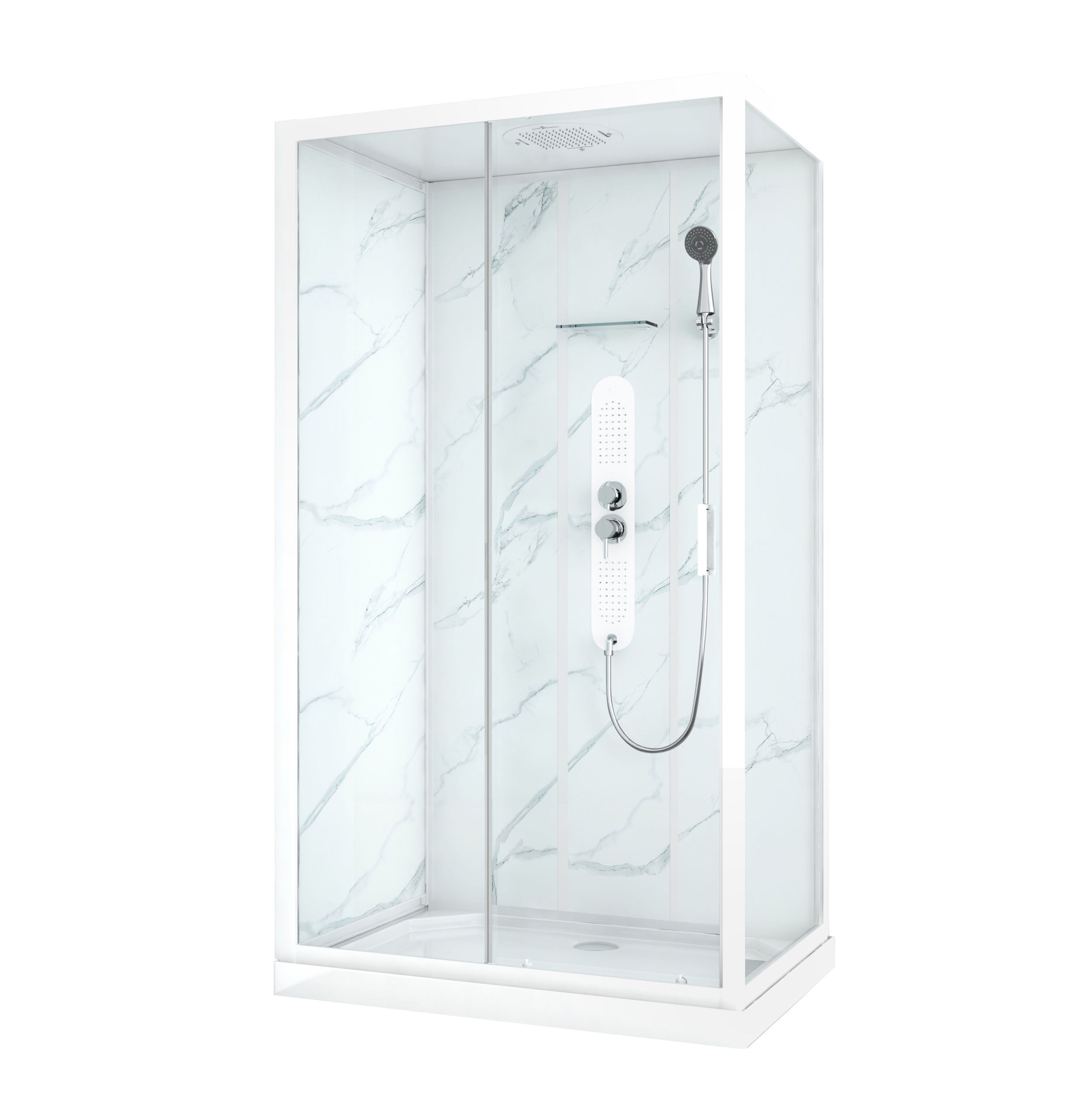  Cabine de douche rectangulaire