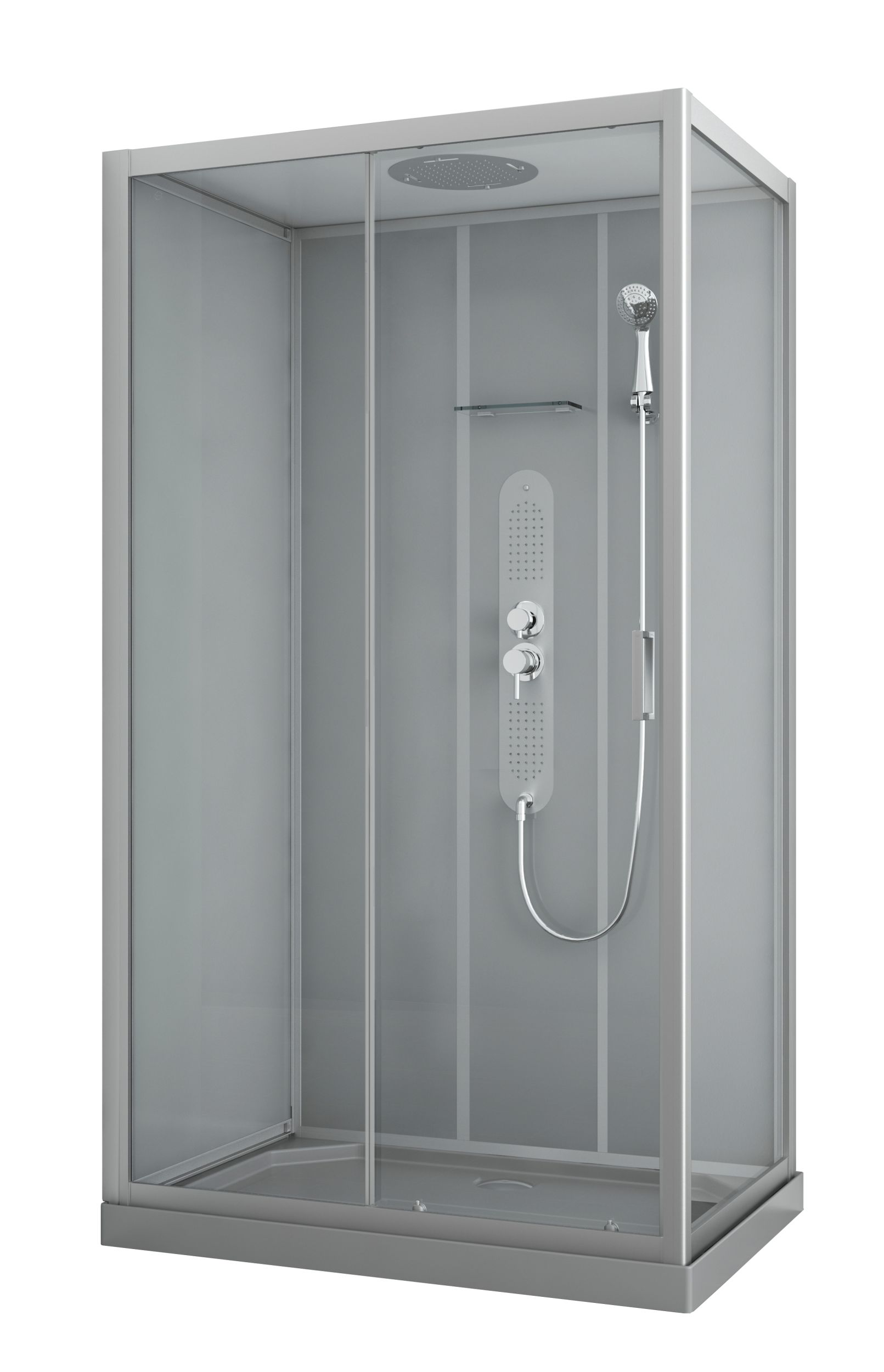  Cabine de douche Rectangulaire de coin. Receveur extra plat 