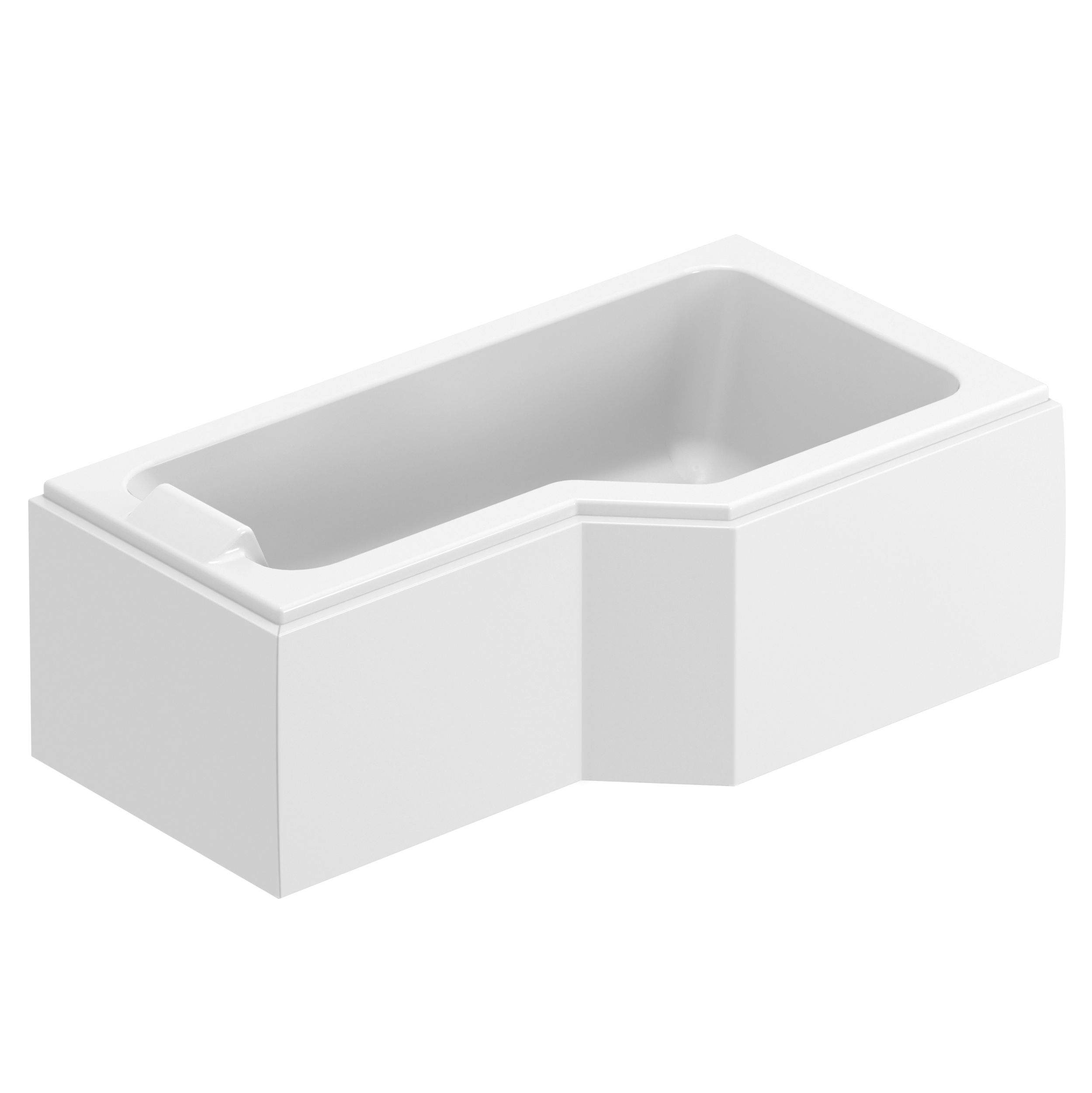  Baignoire asymétrique droite + tablier 