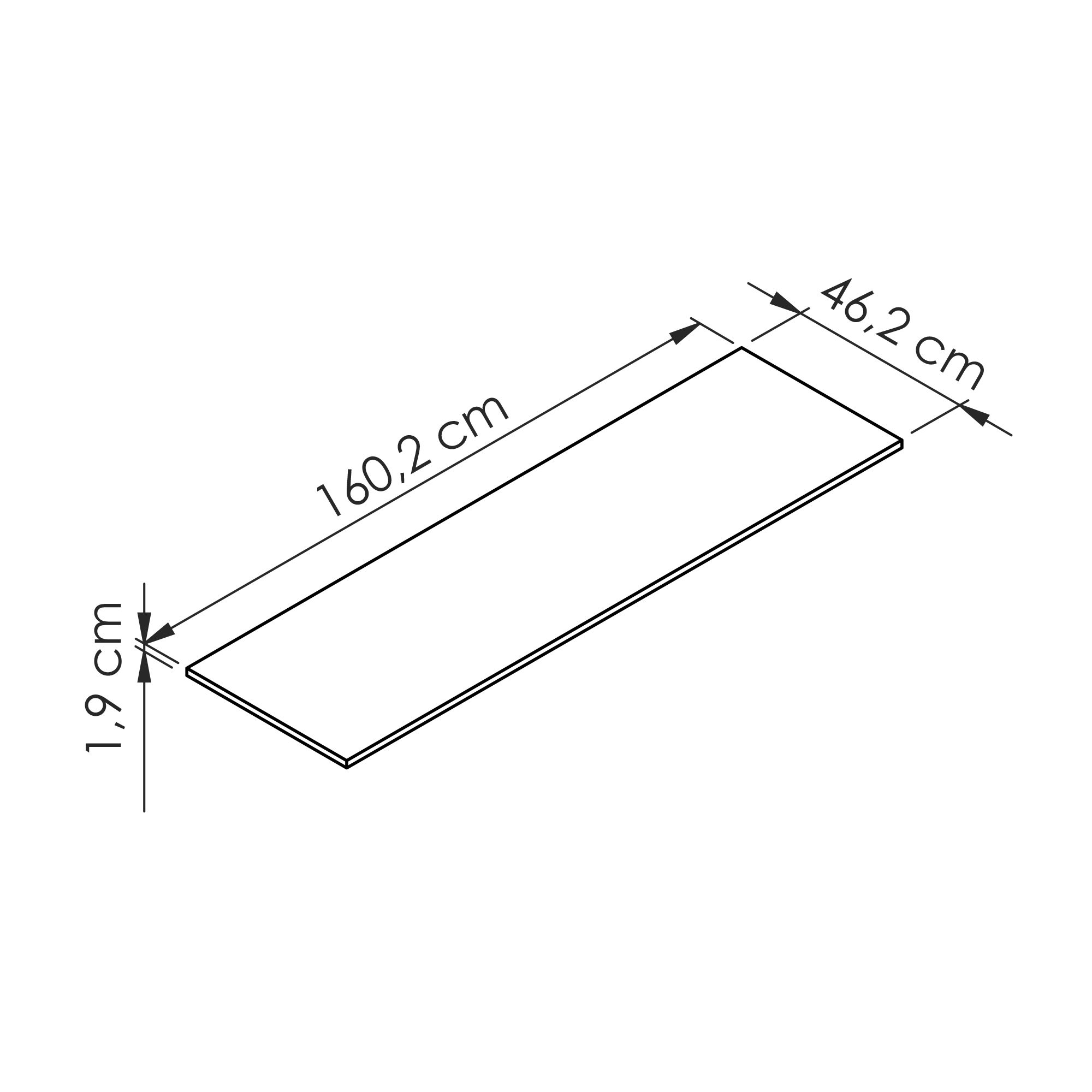  Laminate worktop 160 cm