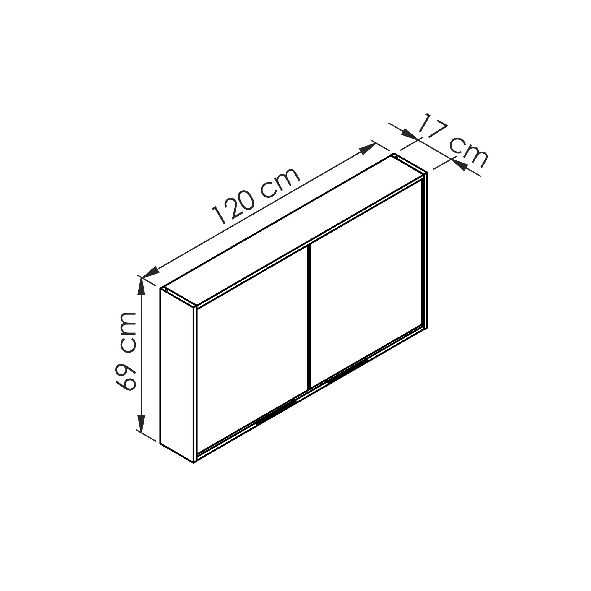  Bathroom cabinet 120 cm UTE