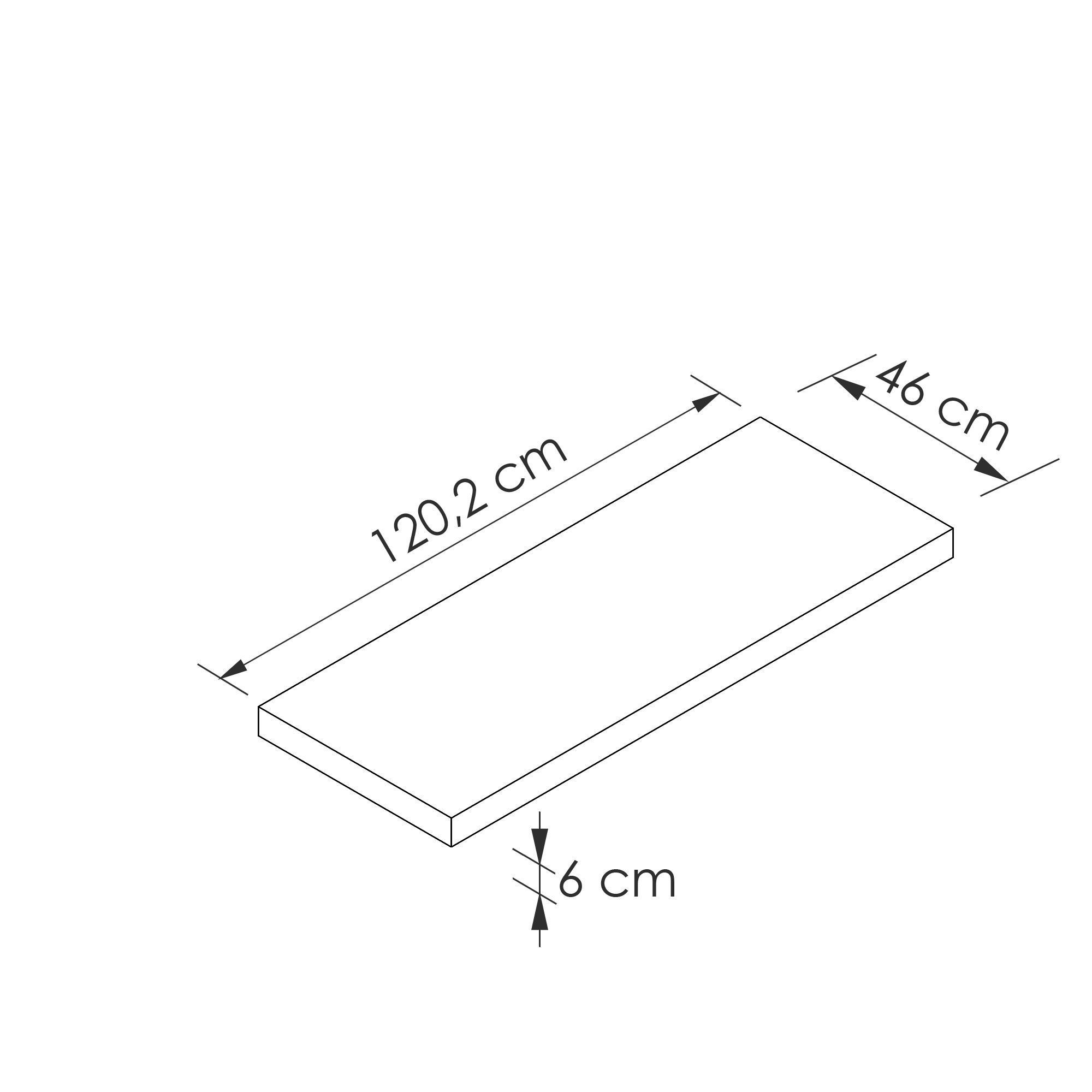  Laminate countertop 120 cm