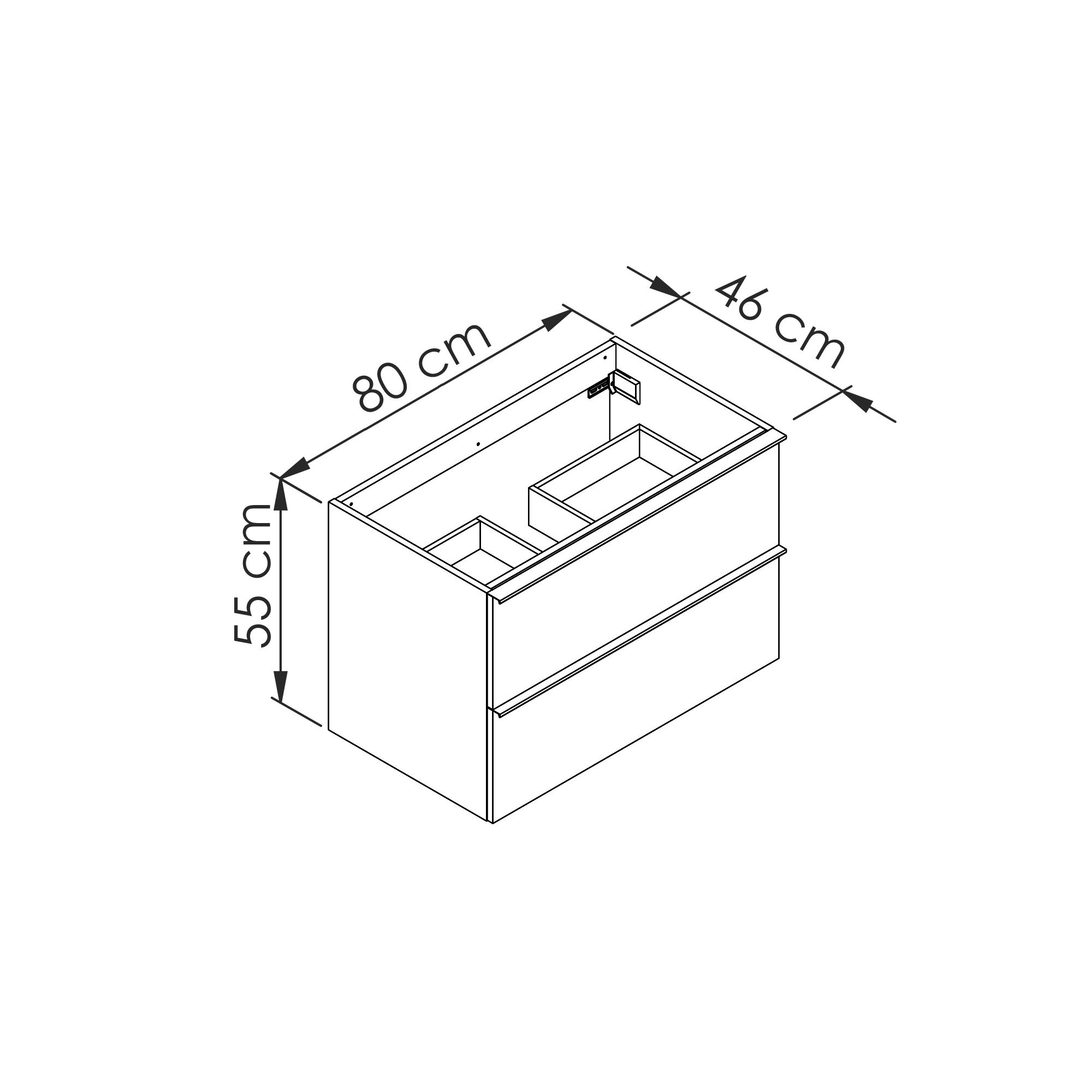  Vanity unit 80 cm