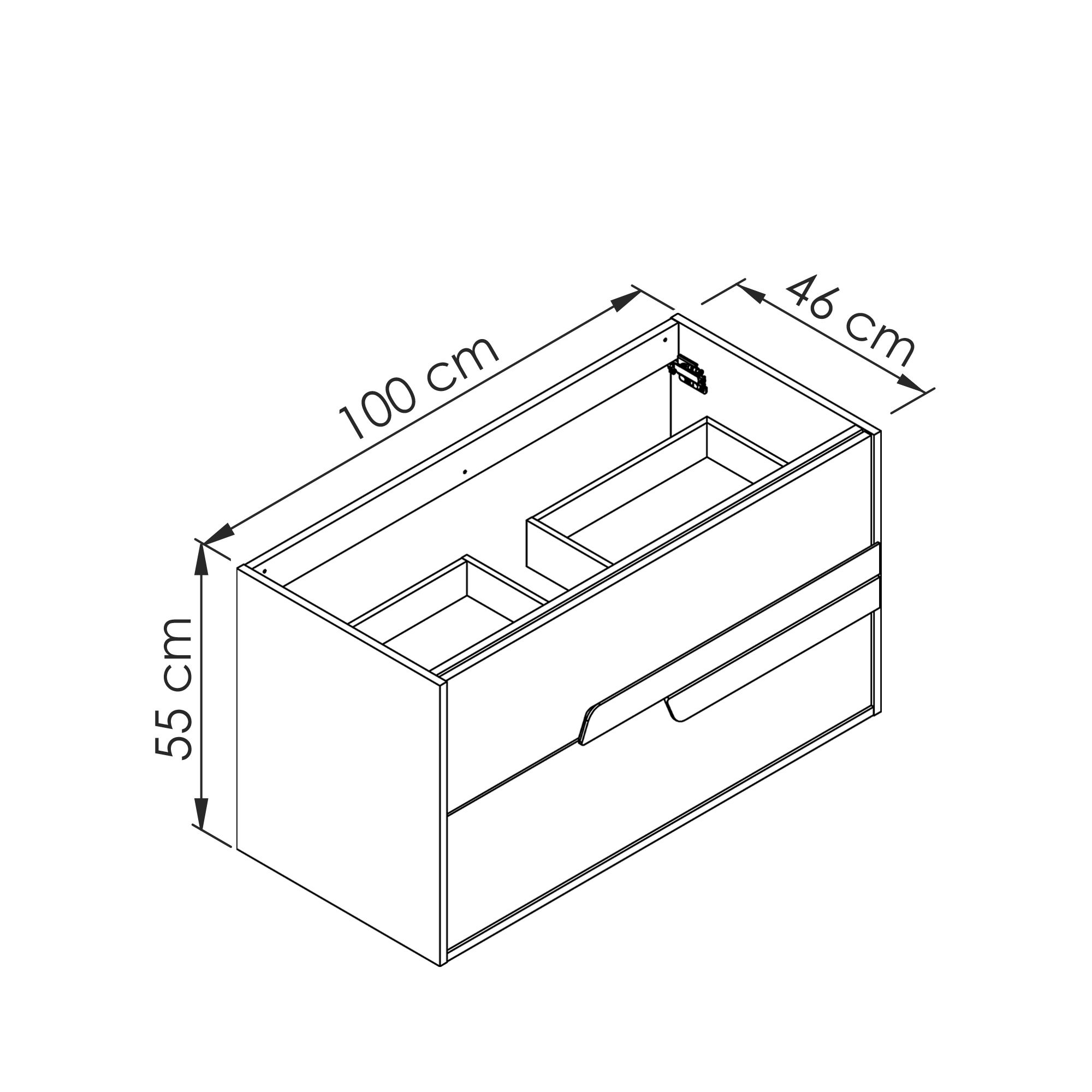 PALMERA Vanity unit 100 cm