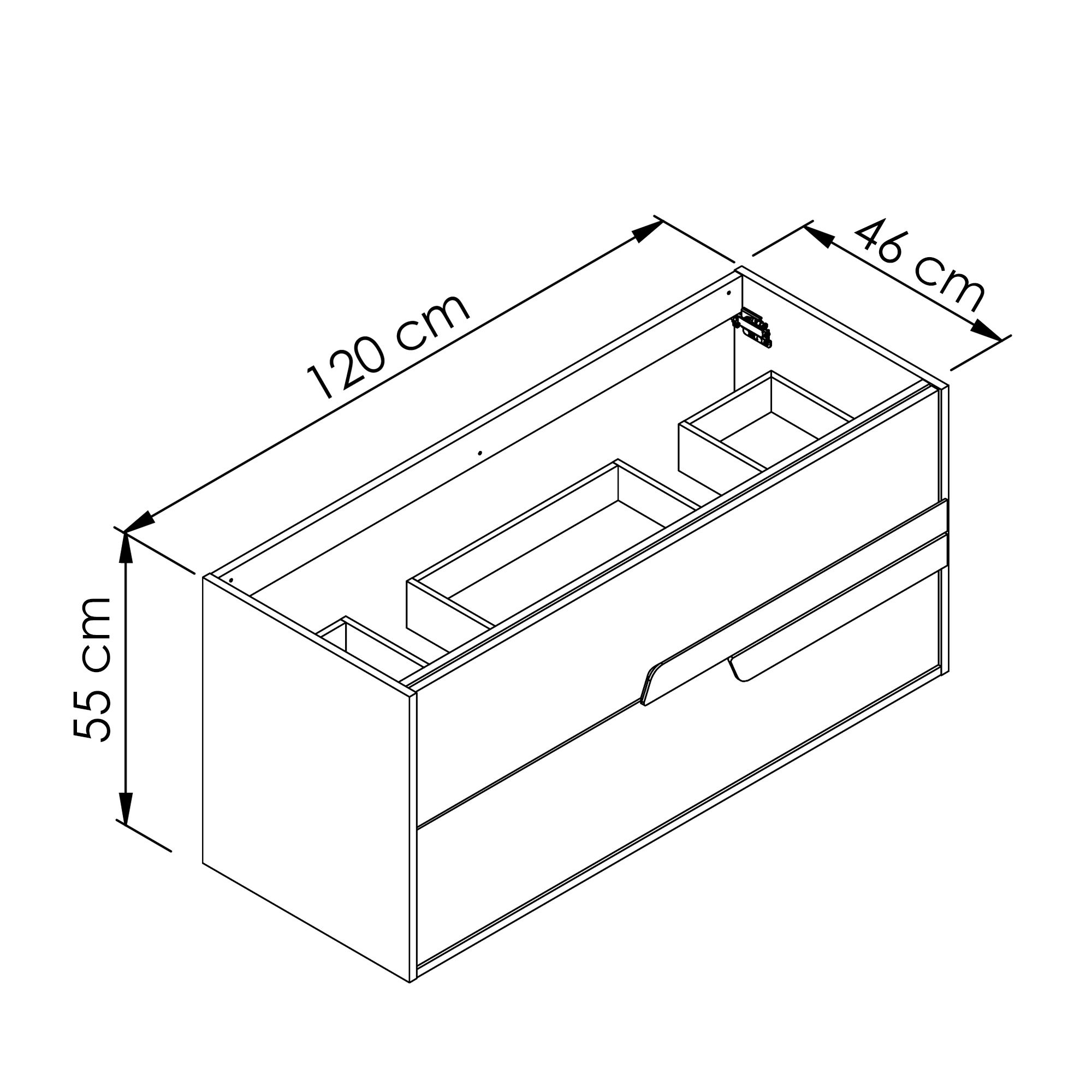 PALMERA Vanity unit 120 cm