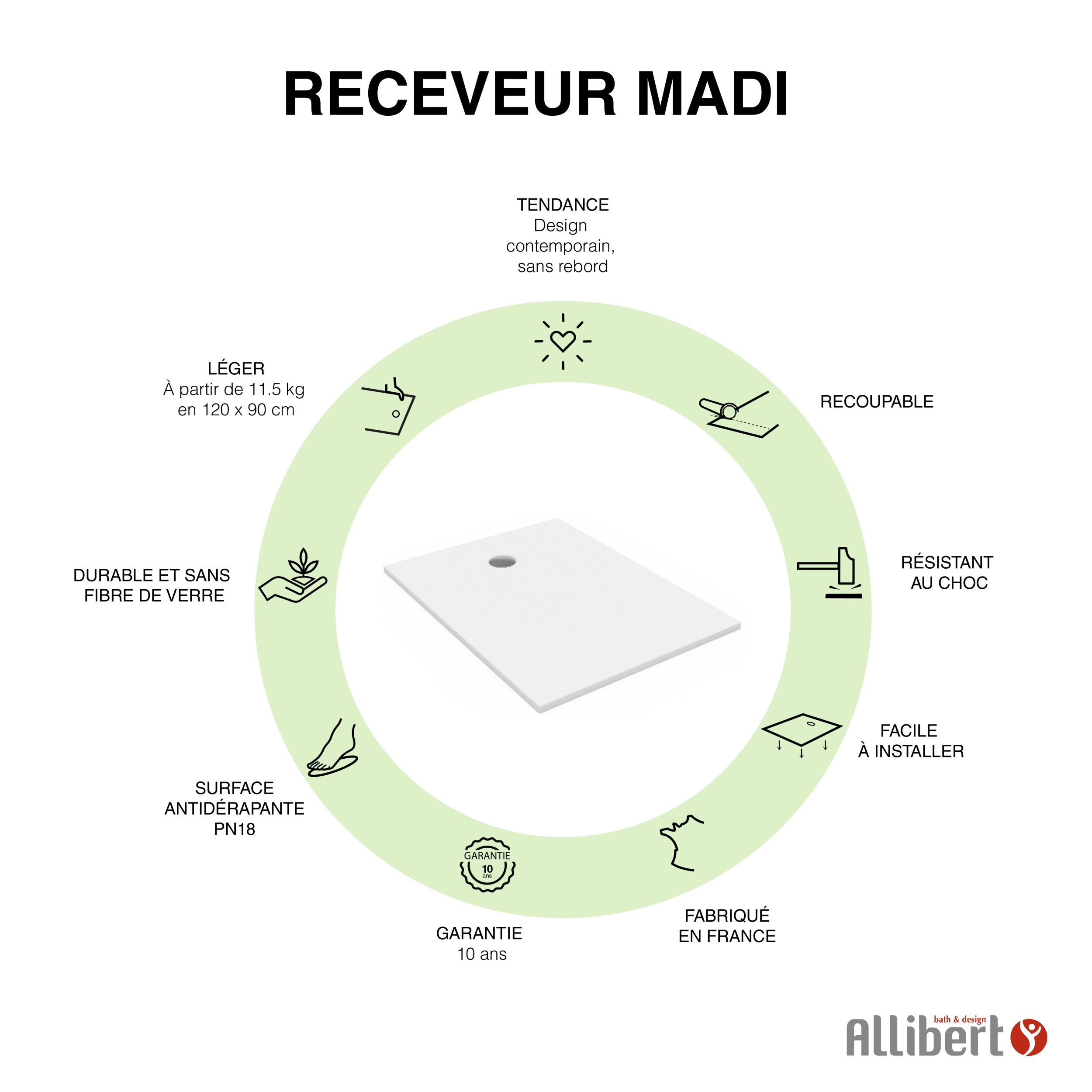  Receveur Rectangle