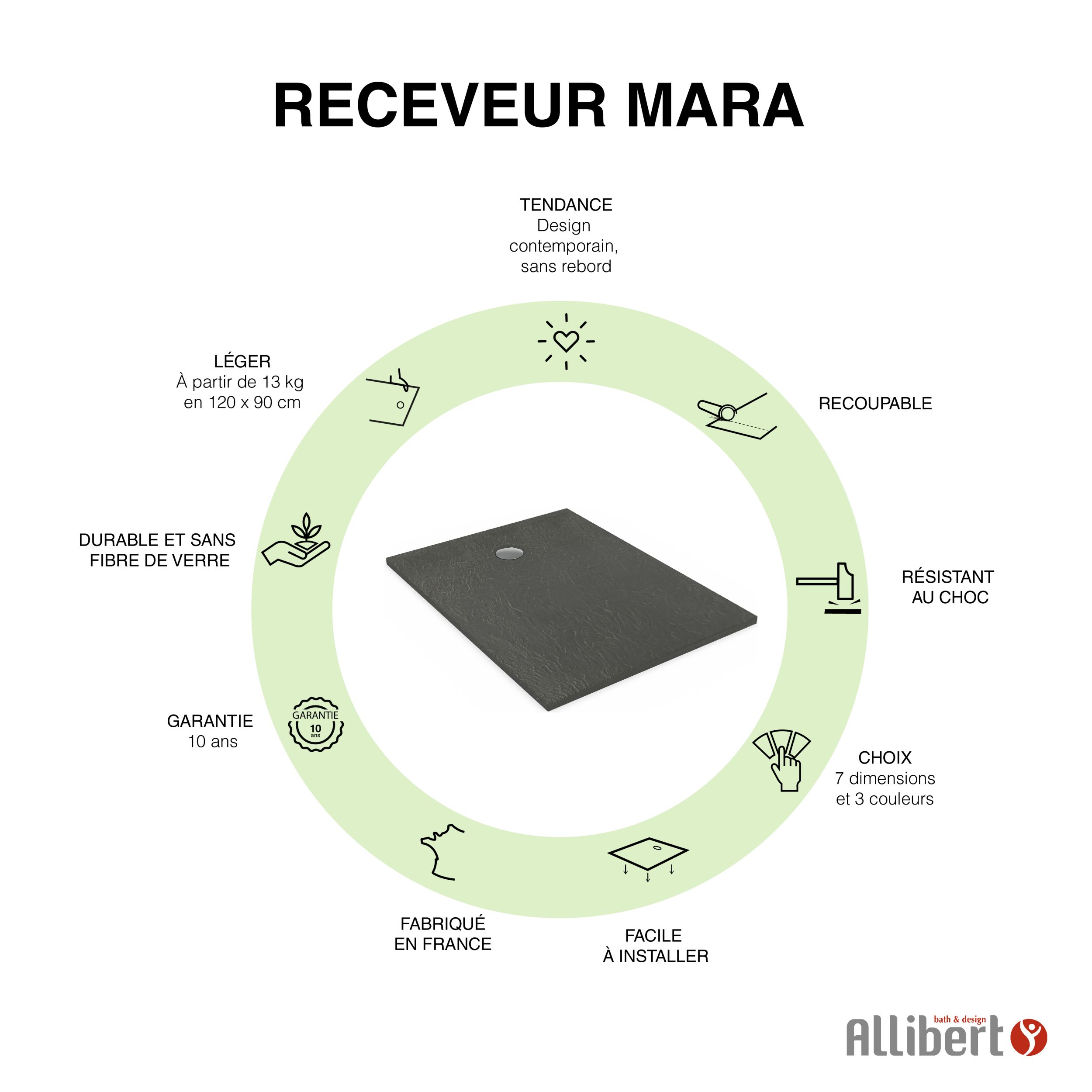  Receveur Rectangle 