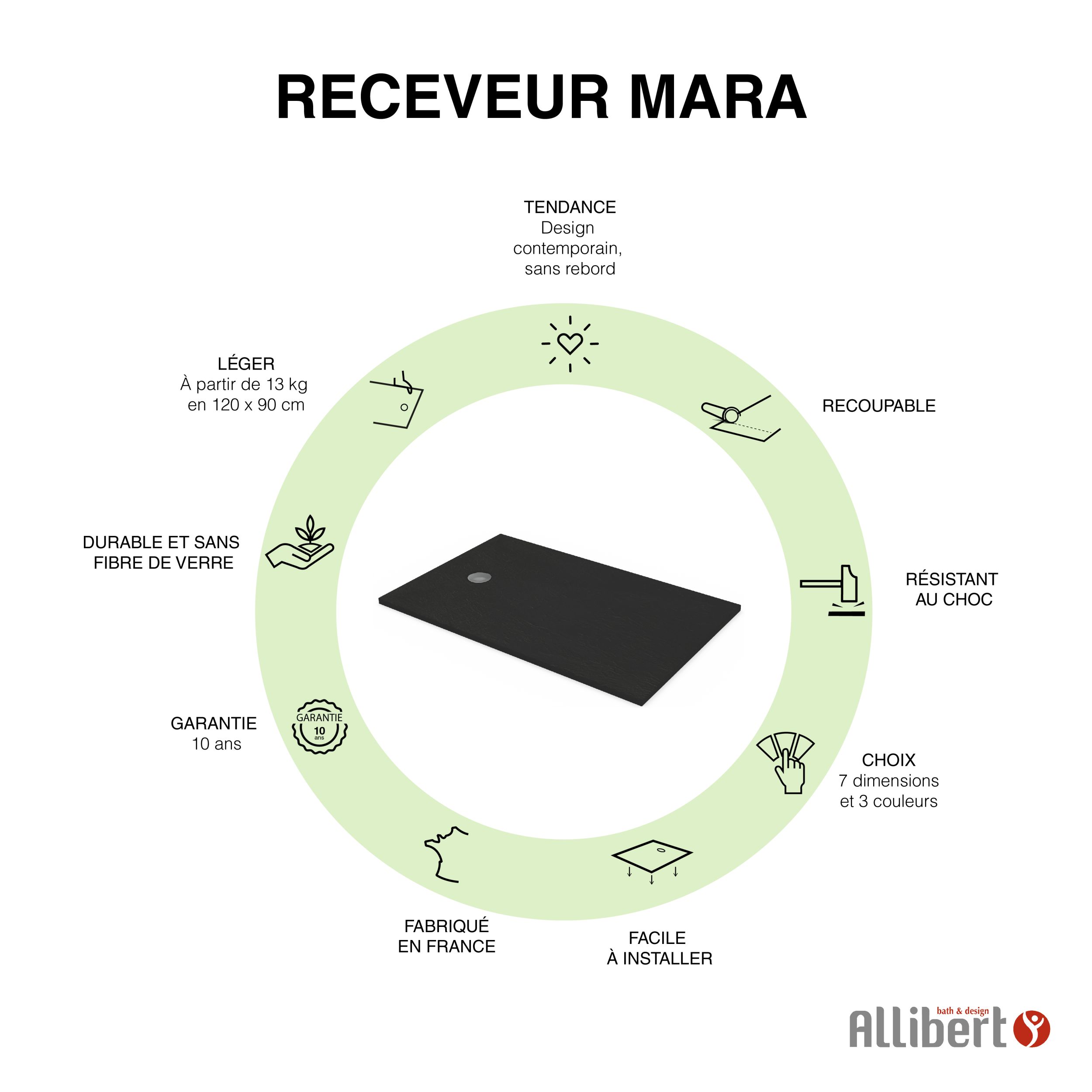  Receveur Rectangle 