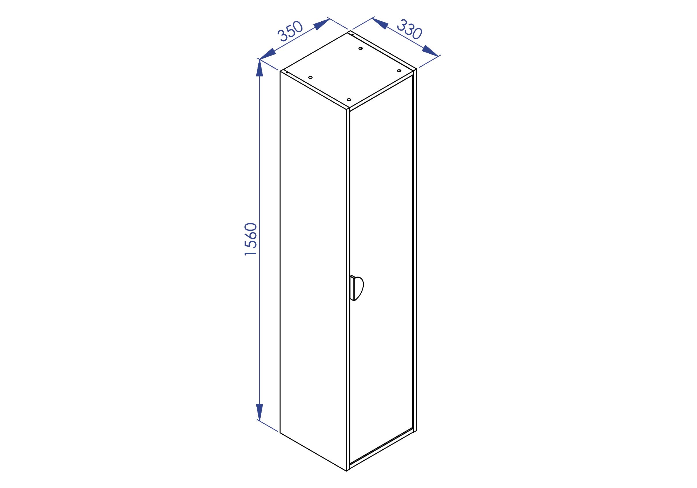  Kolomkast 35 cm