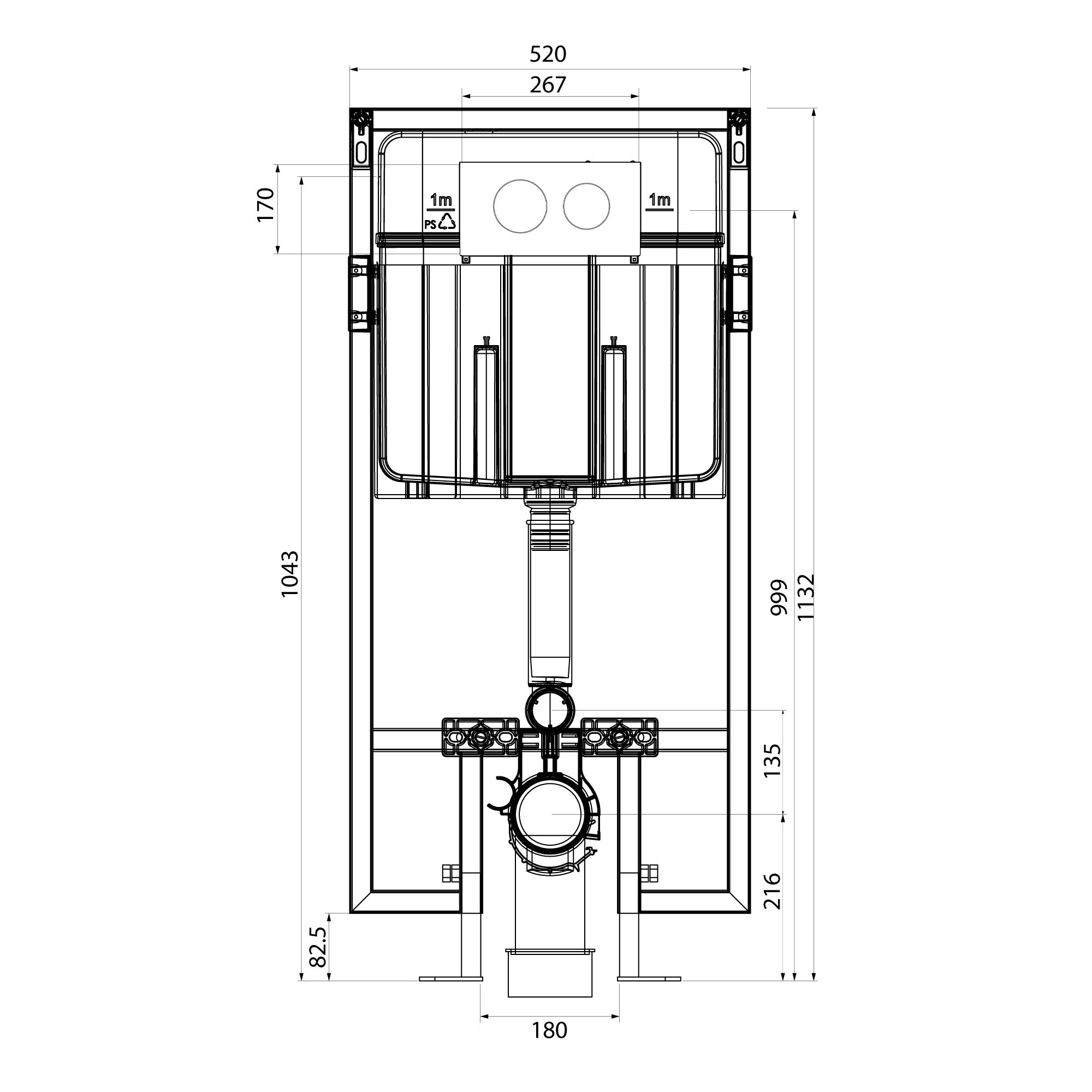  WC Support frame