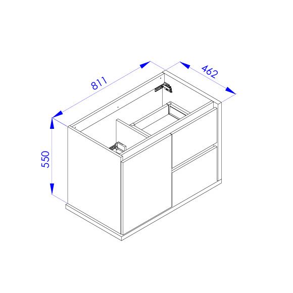  Vanity unit 83 cm