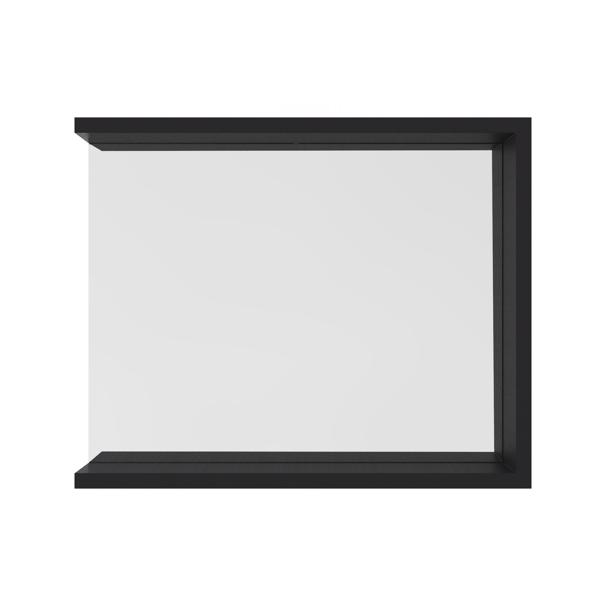  Framed mirror with shelf 83 cm