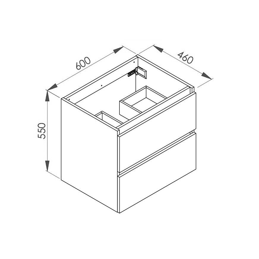  Unterbauschrank 60 cm - Schubladen