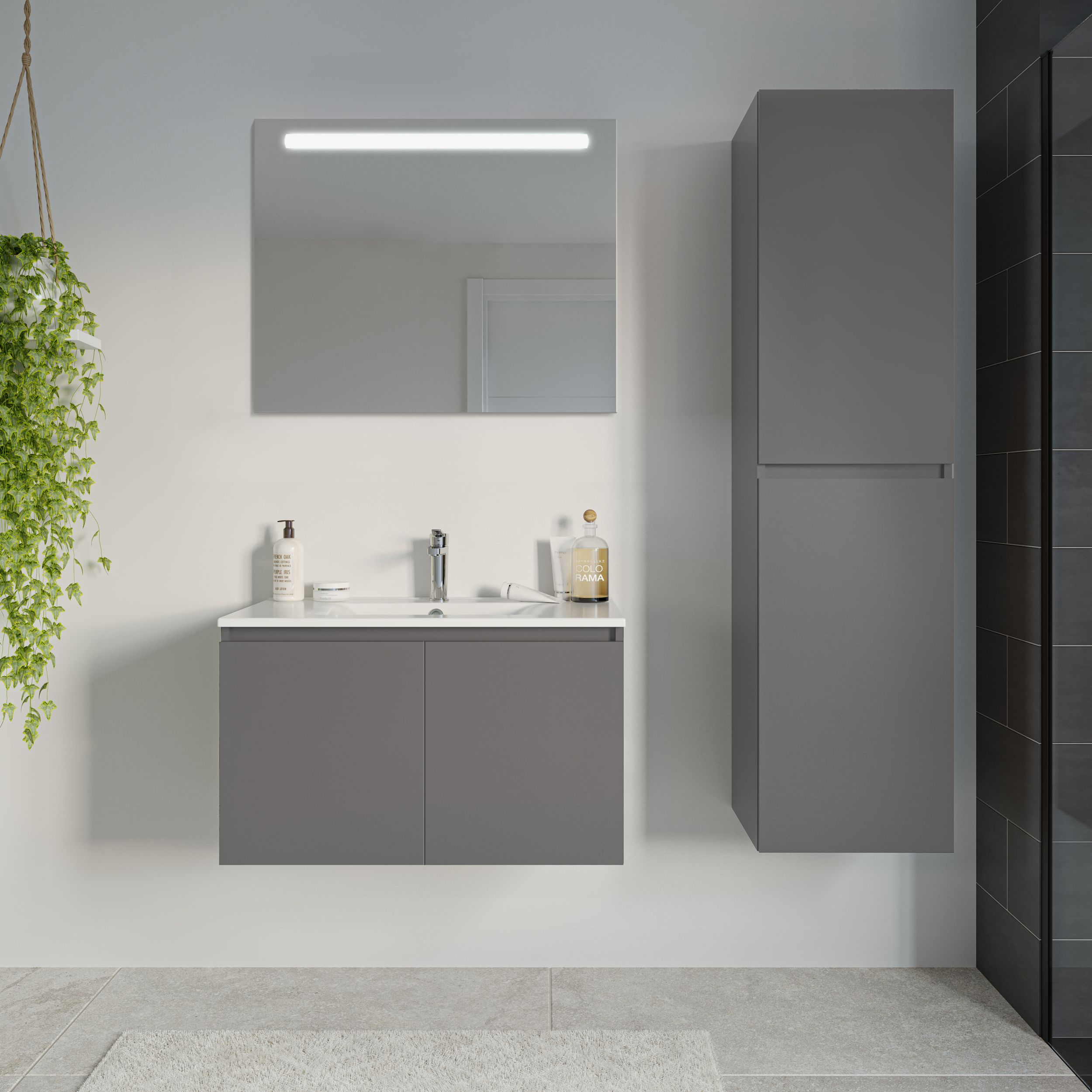  Wastafelonderbouw 80 cm - Deuren