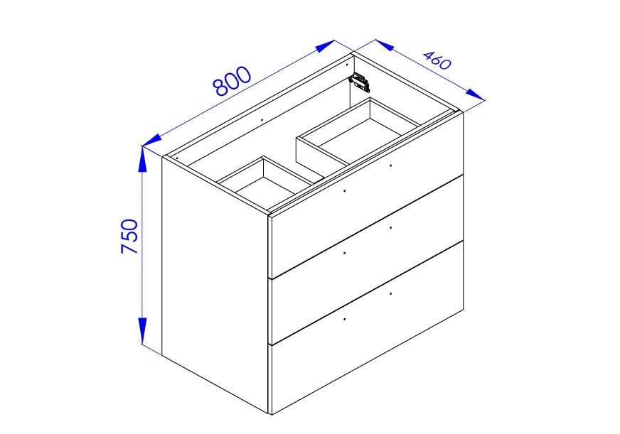  Wastafelonderbouw 80 cm
