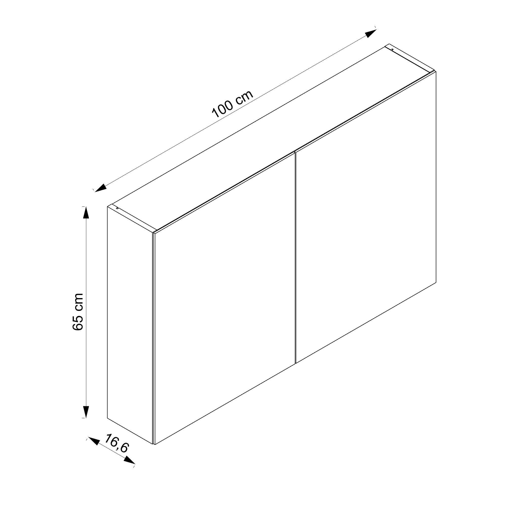  Spiegelschrank 100 cm