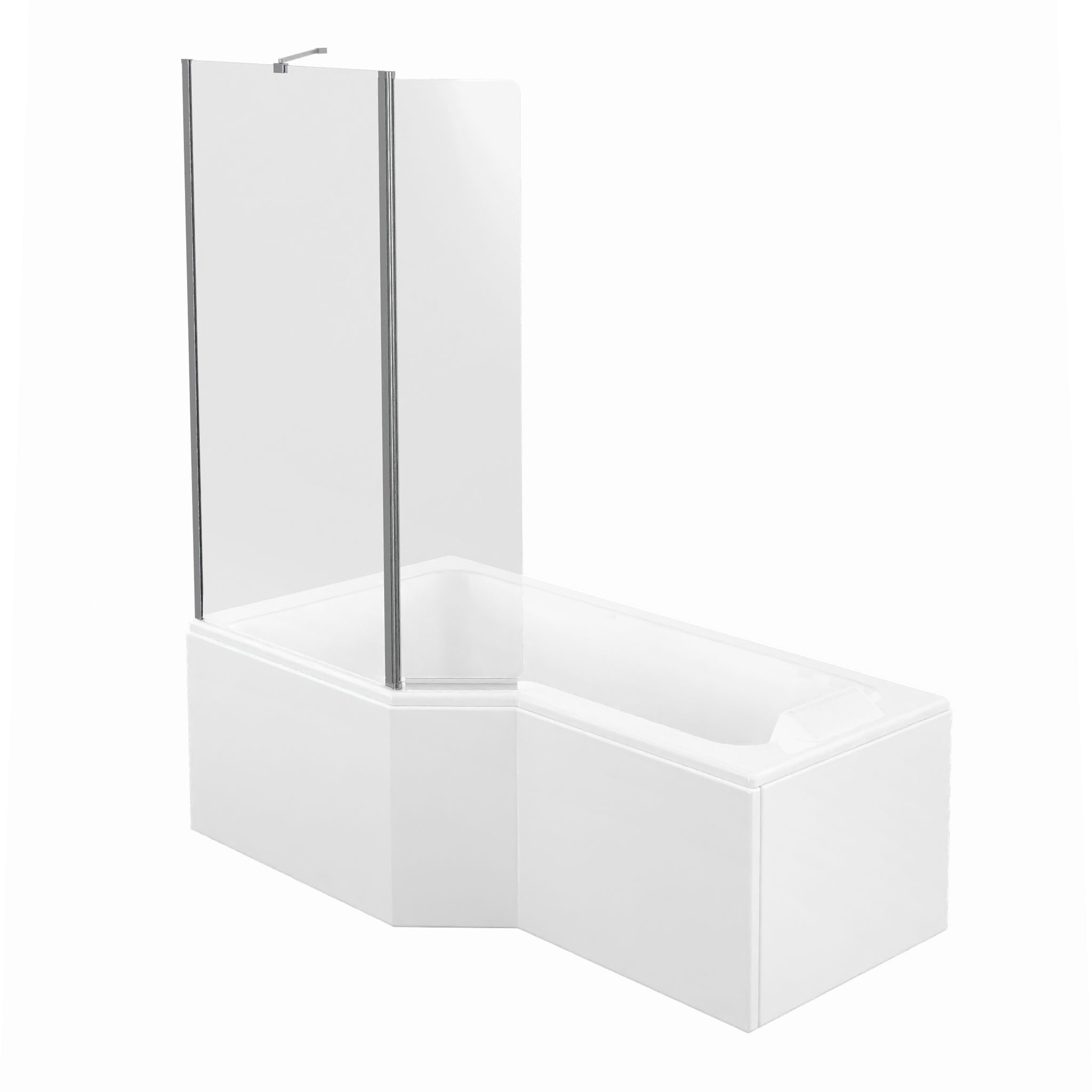  Links asymmetrisch bad + mantel en badwand