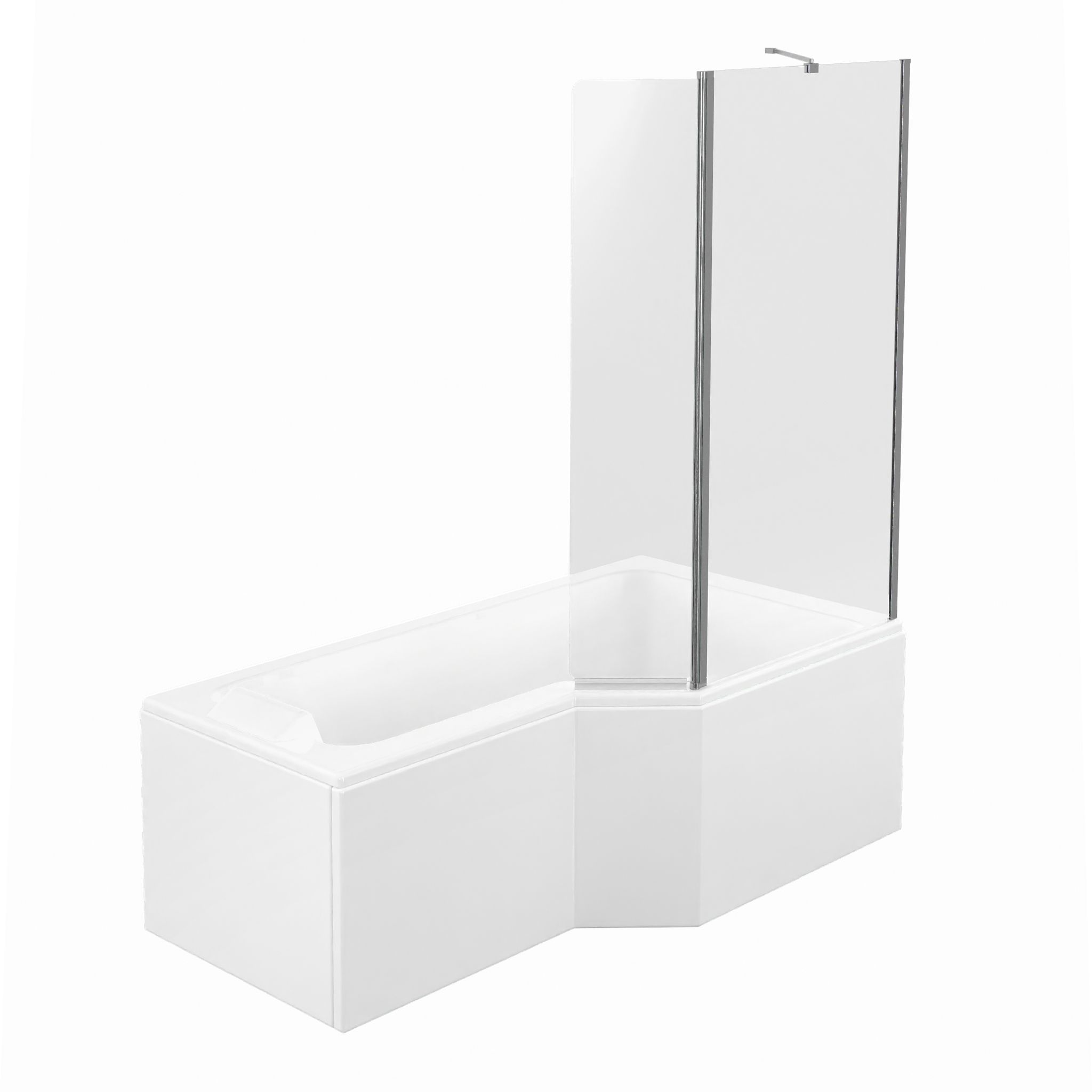  Rechts asymmetrisch bad + mantel en badwand