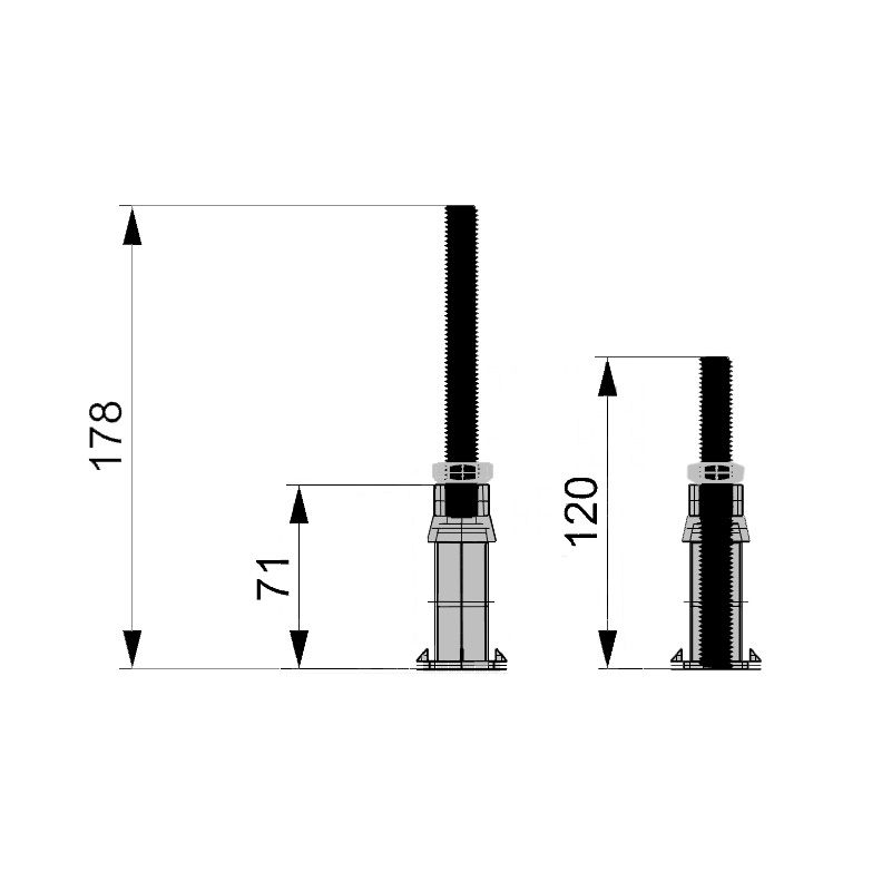  standard bathtub feet set