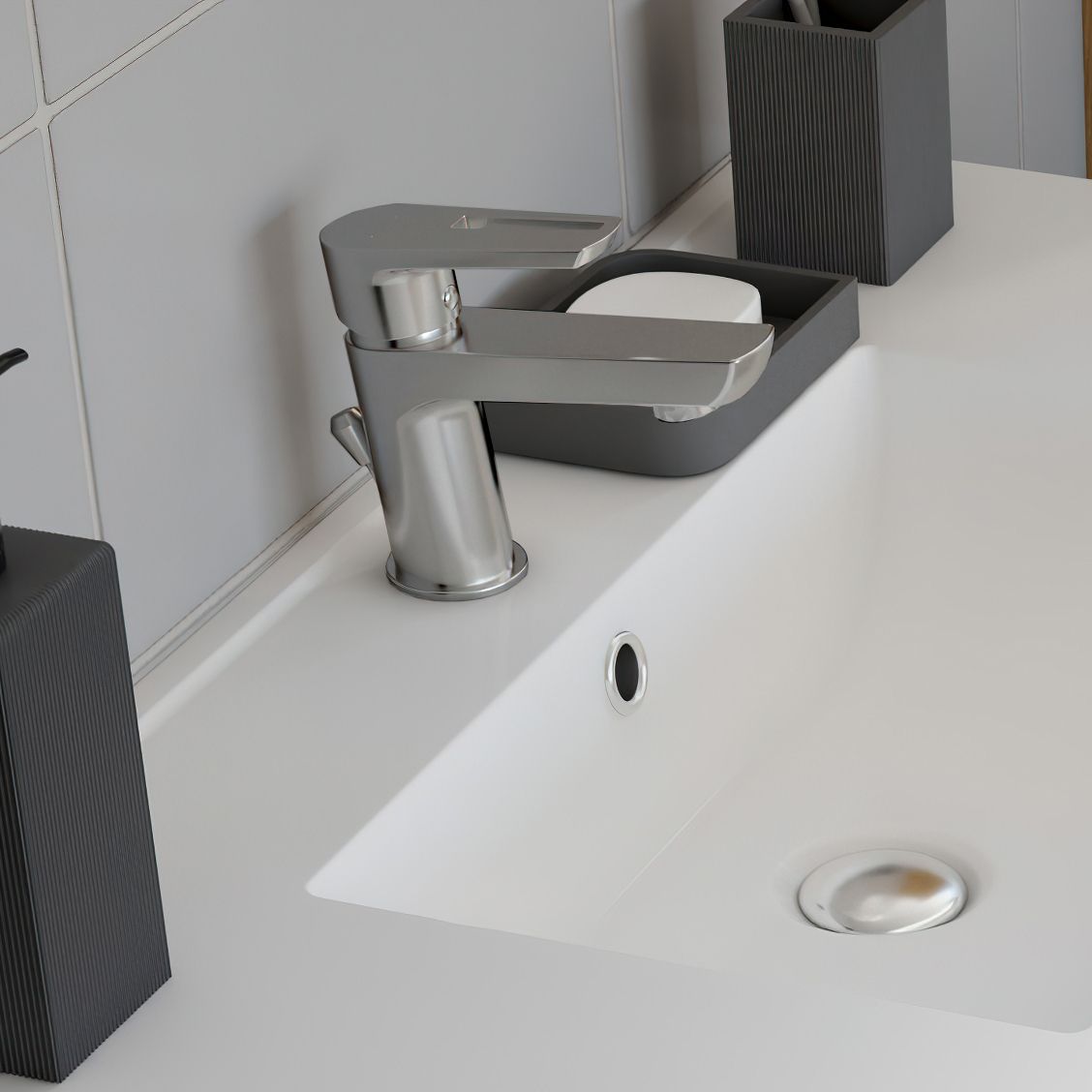  Mixer tap for bathroom sink