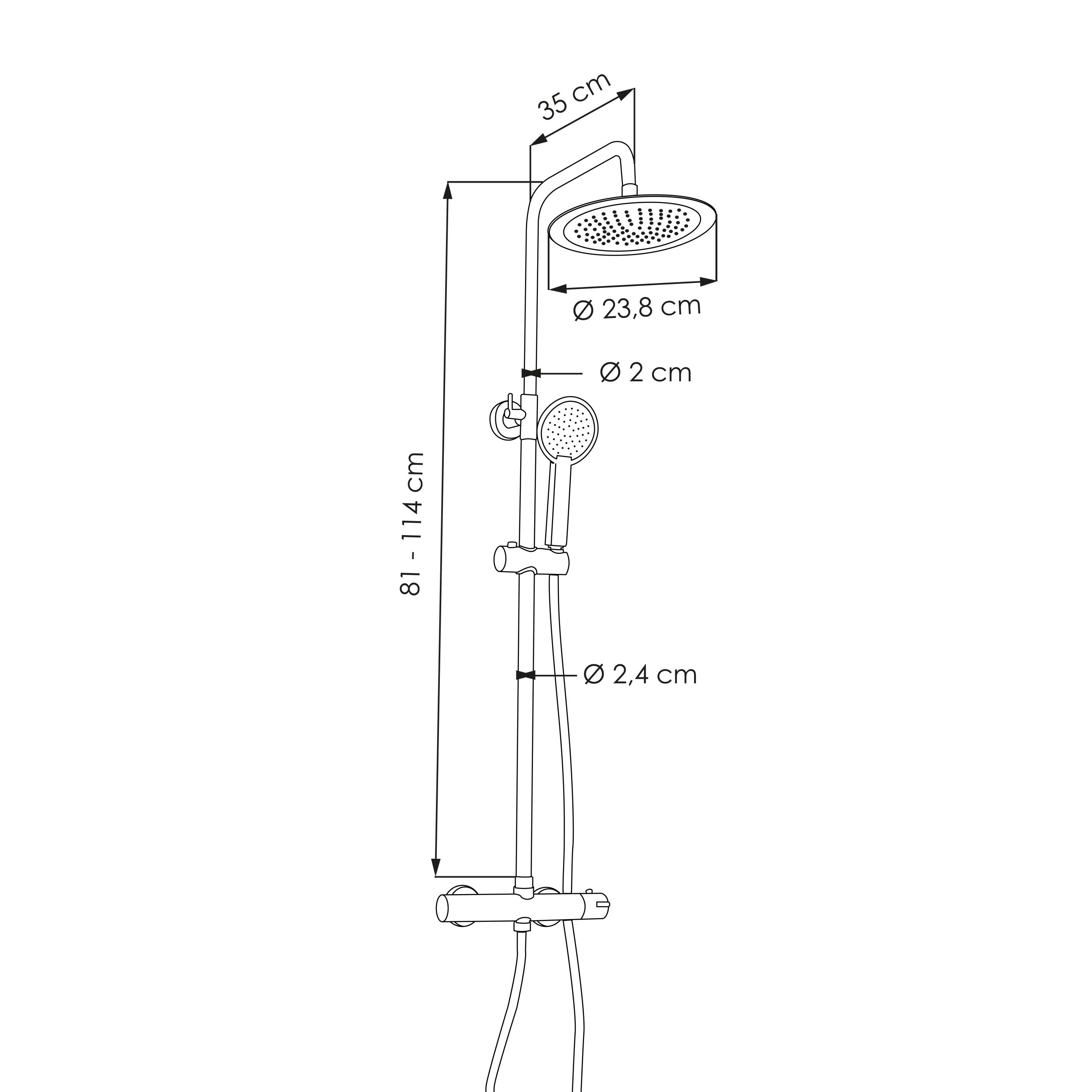  Shower column