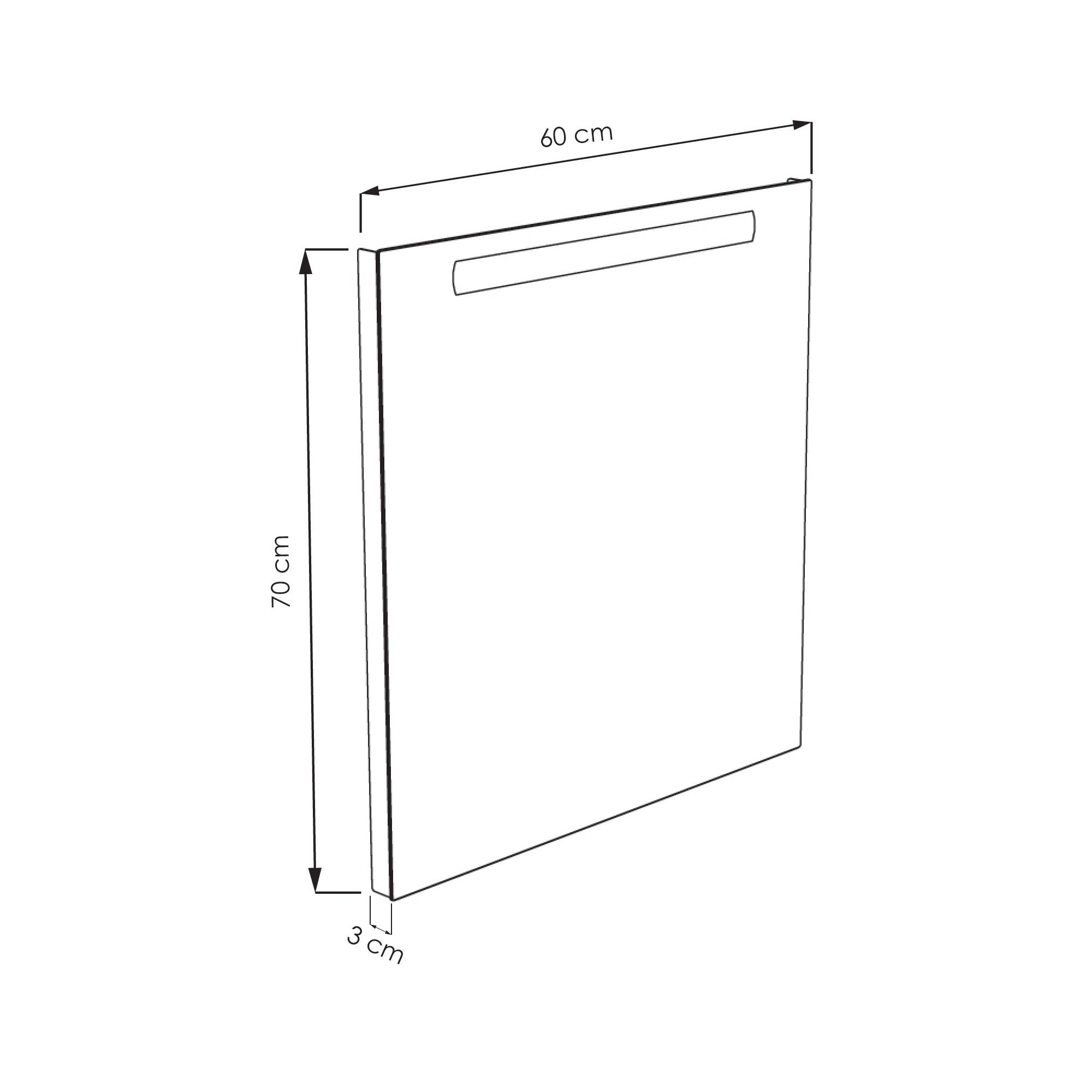  Illuminated mirror LED 60 cm