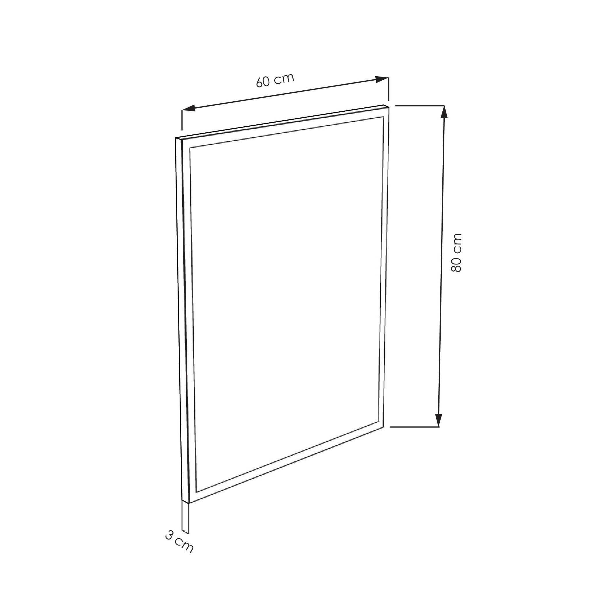  Illuminated mirror LED 60 cm