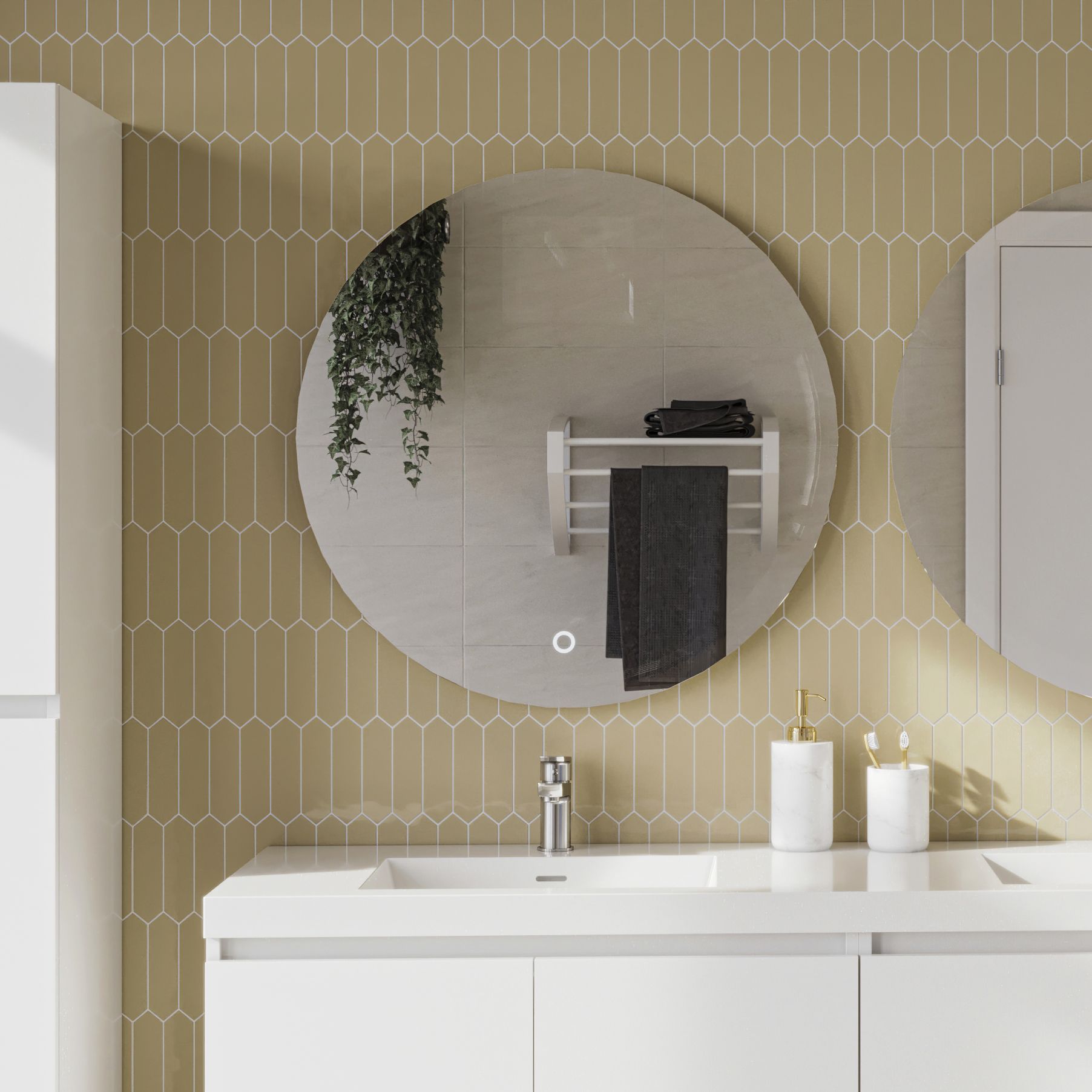  Illuminated mirror LED 75 cm