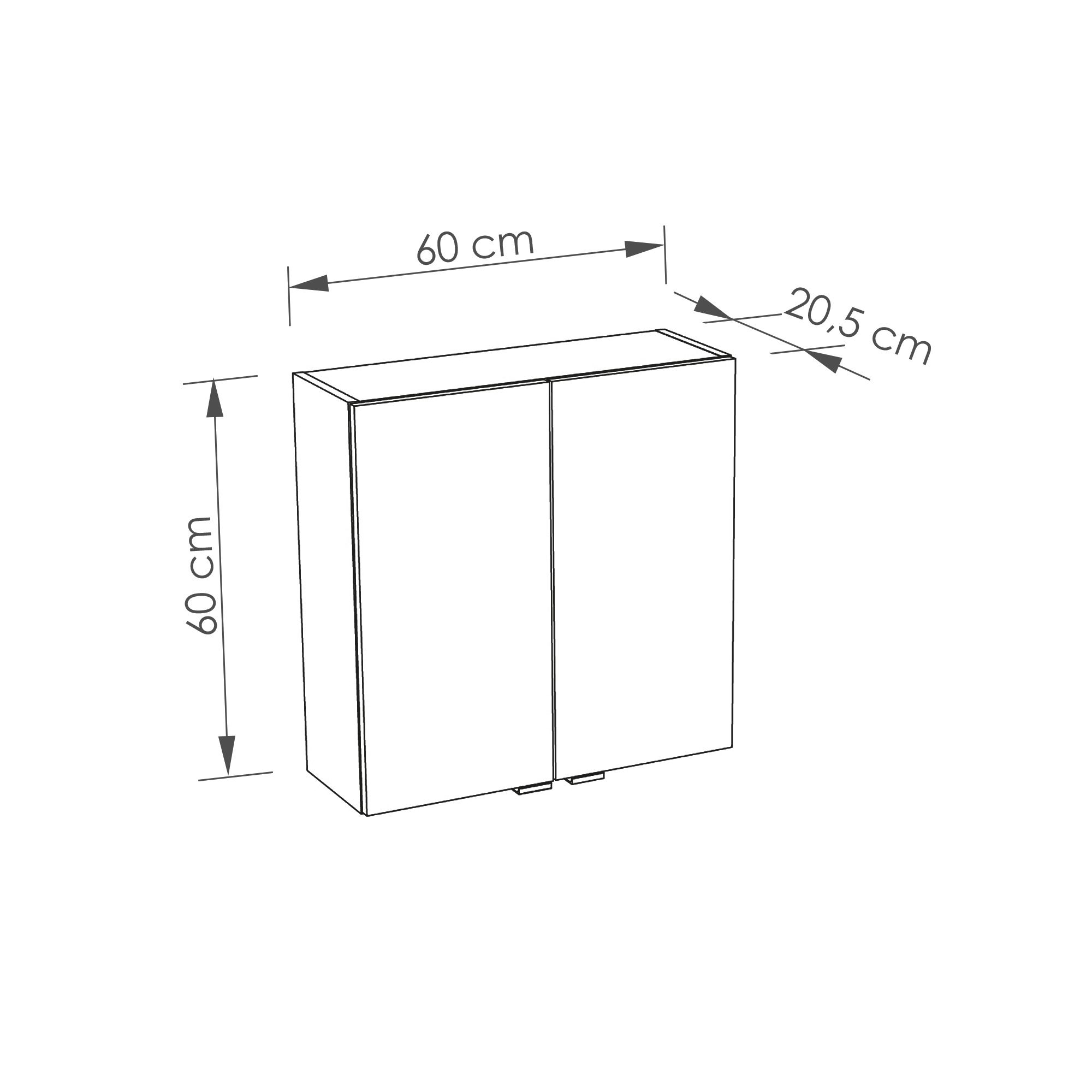  Toiletkast 60 cm