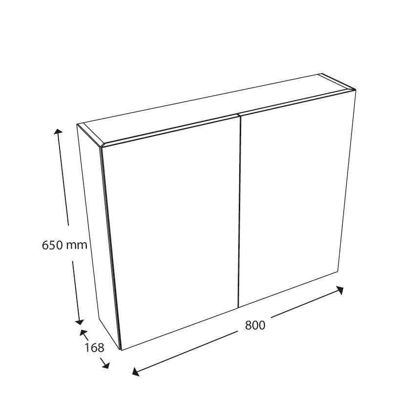  Armoire de toilette 80 cm