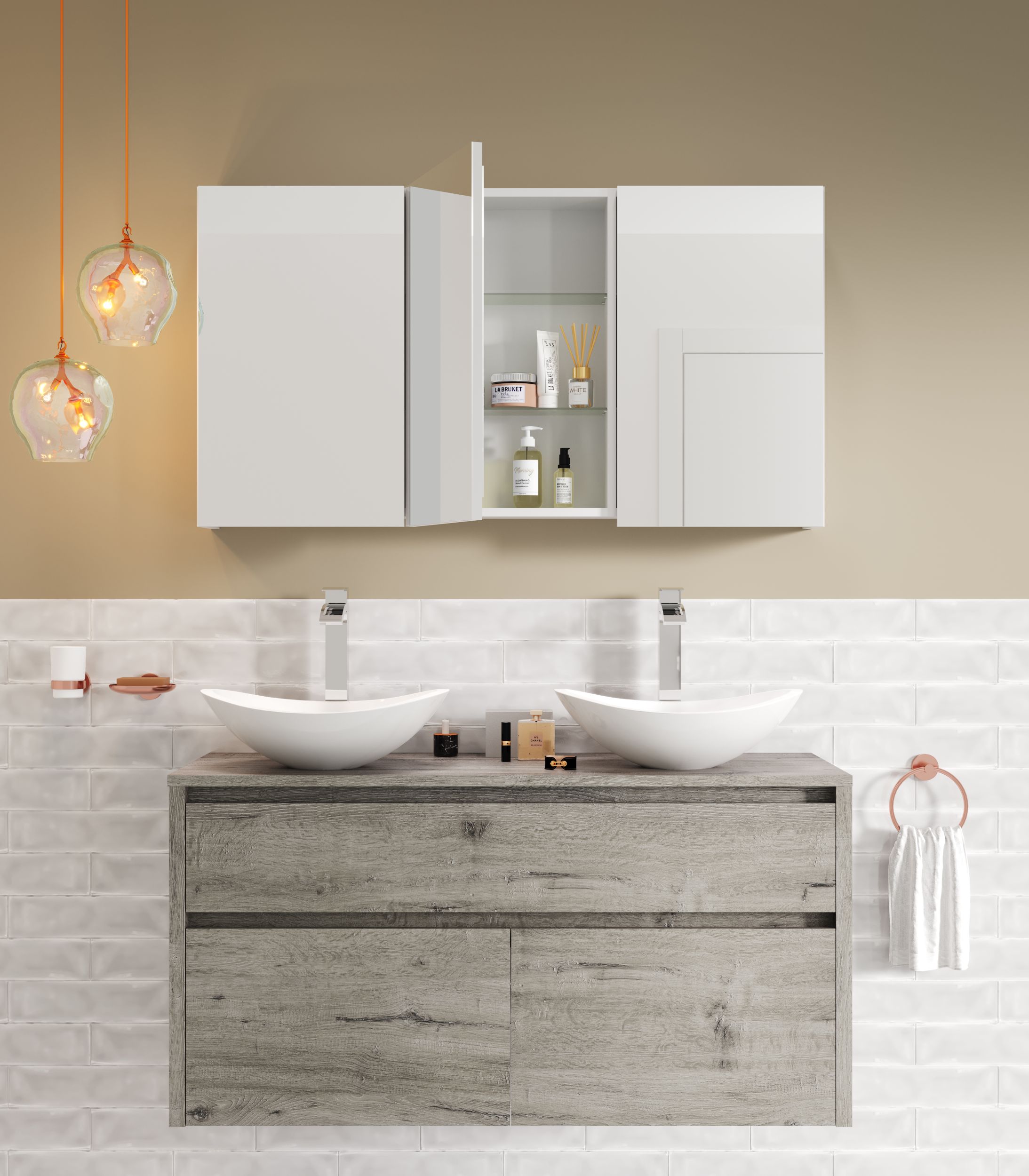 OSLO Armoire de toilette 120 cm