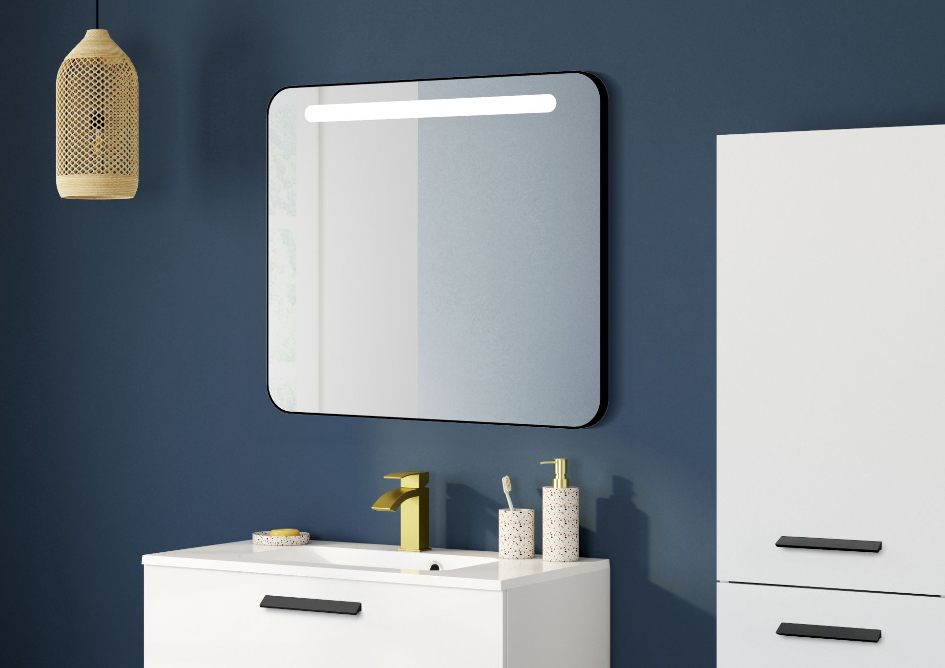  Beleuchteter Spiegel LED 60 cm