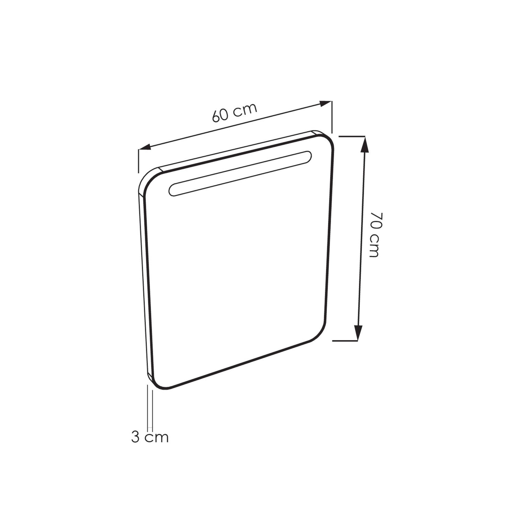  Beleuchteter Spiegel LED 60 cm