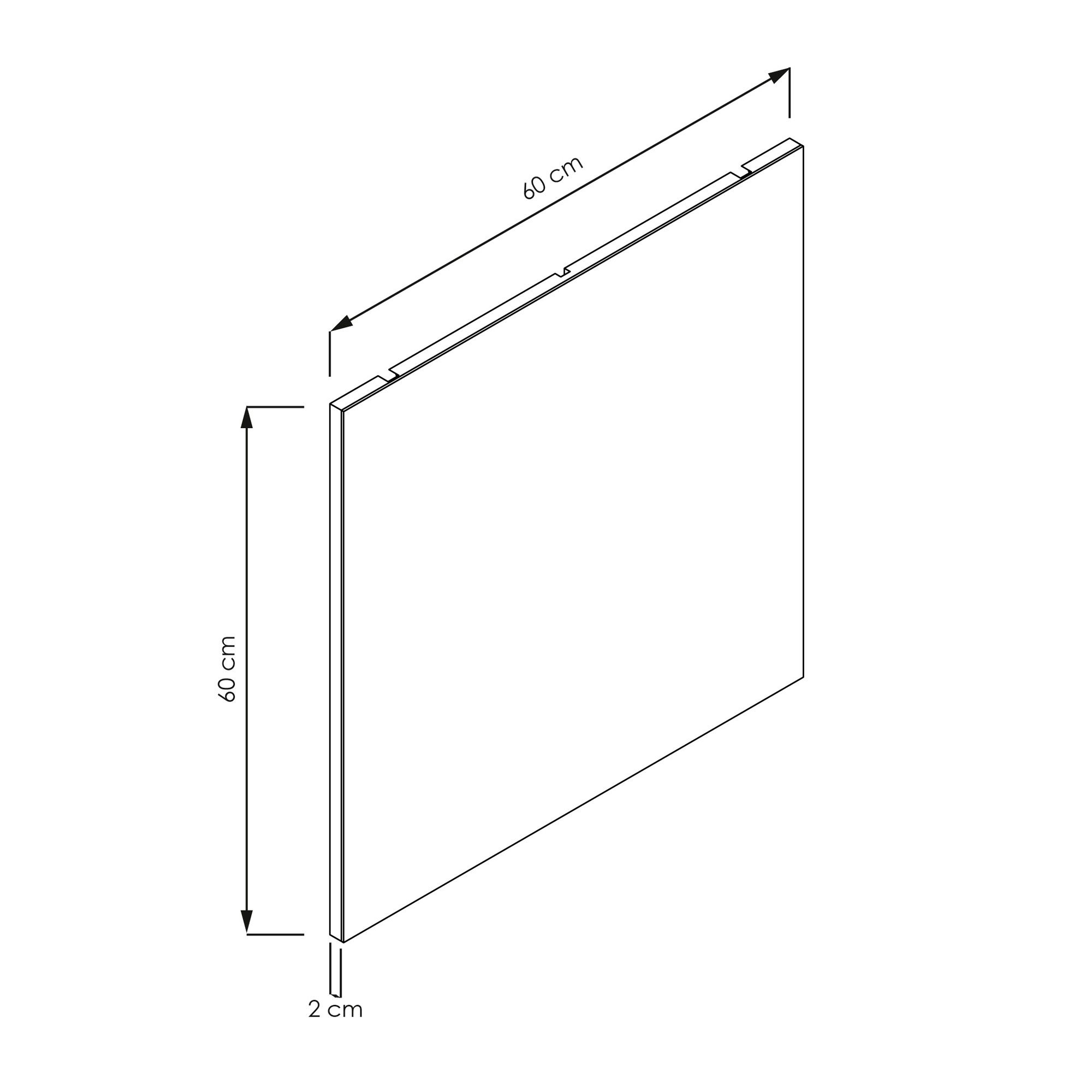  Miroir simple 60 cm