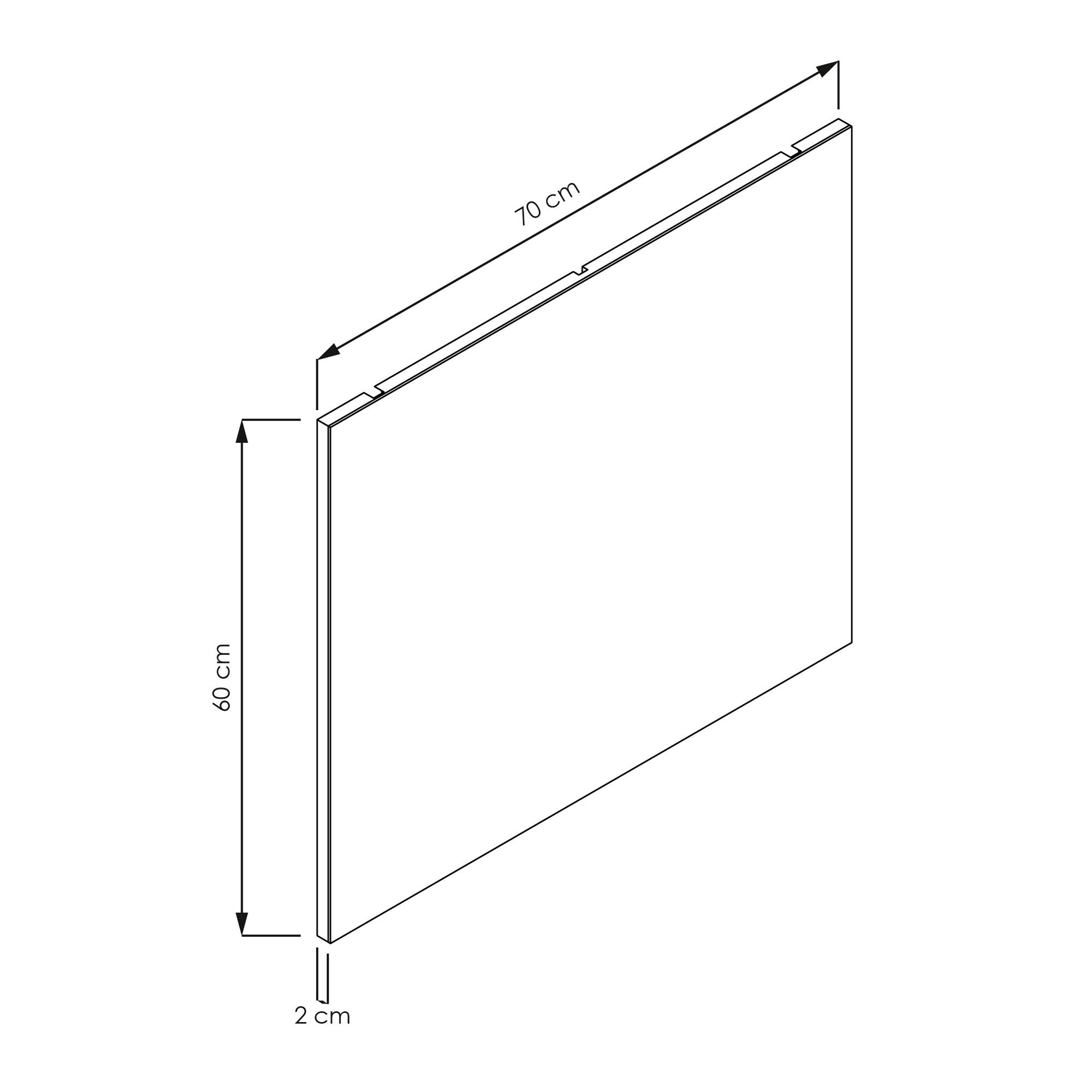  Single mirror 70 cm