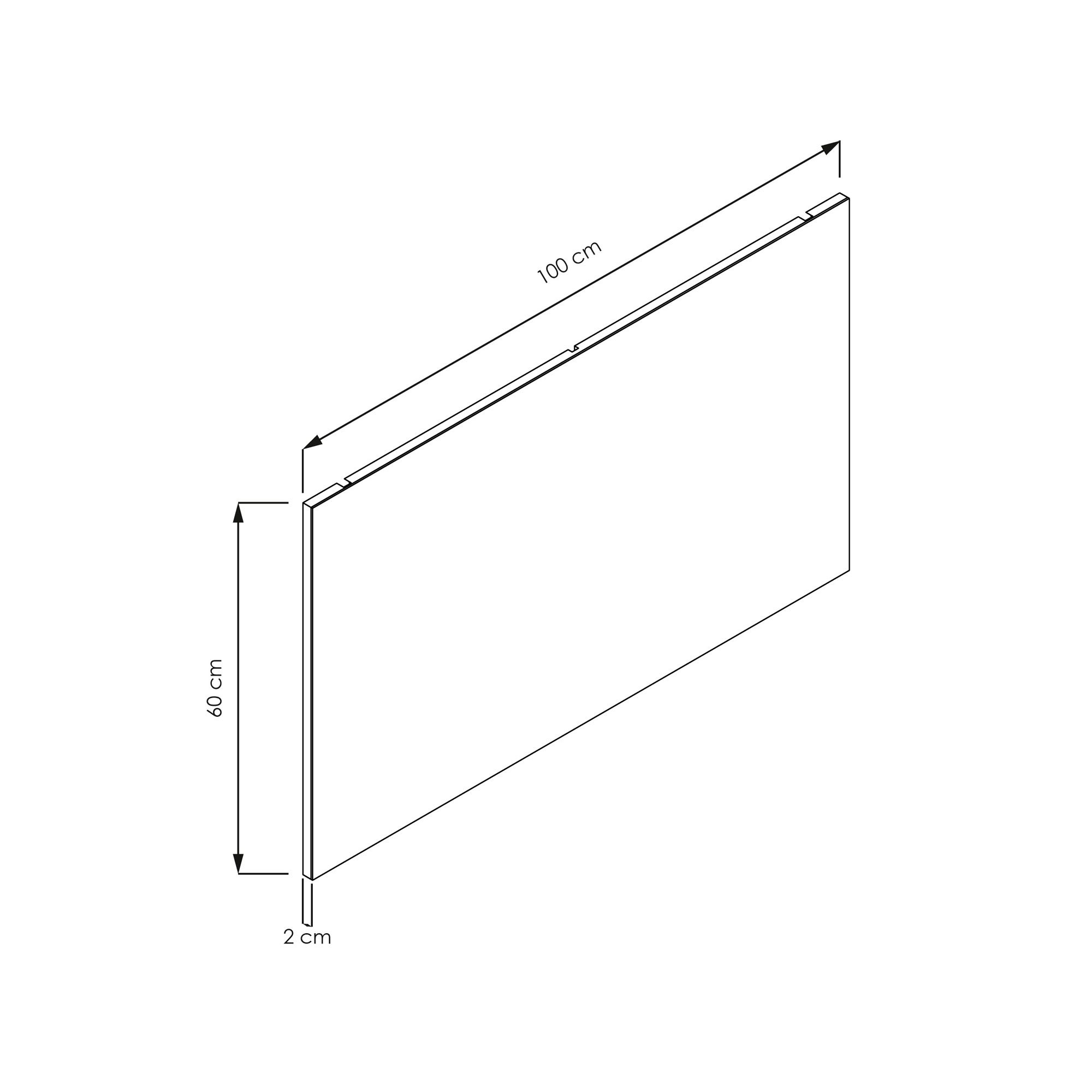  Miroir simple 100 cm