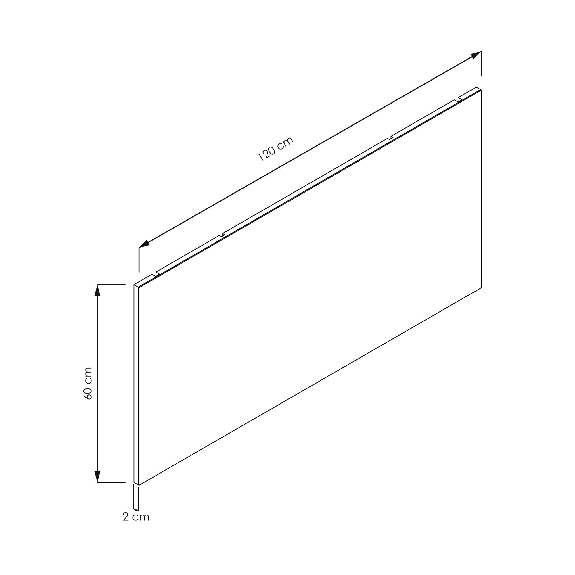  Miroir simple 120 cm