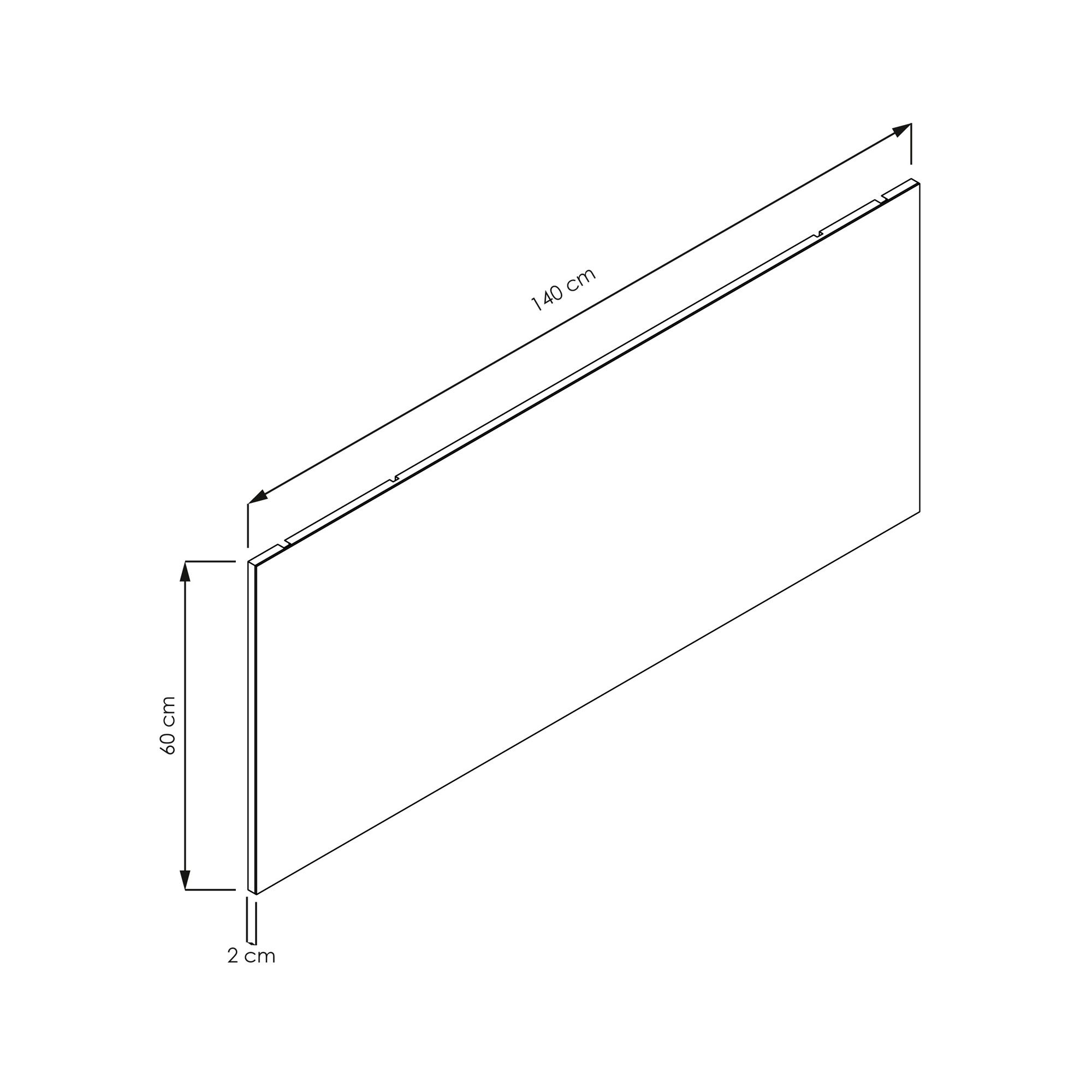  Miroir simple 140 cm