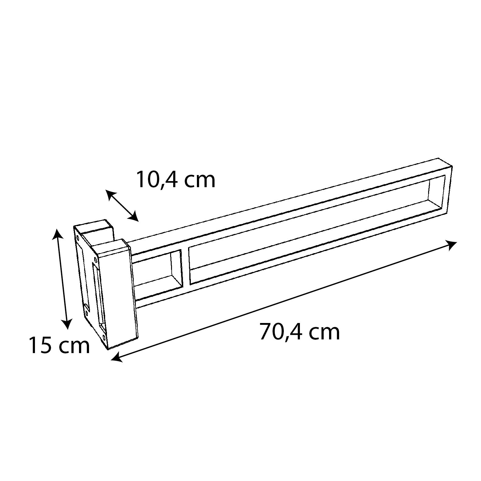  Hinged grab rail adjustable