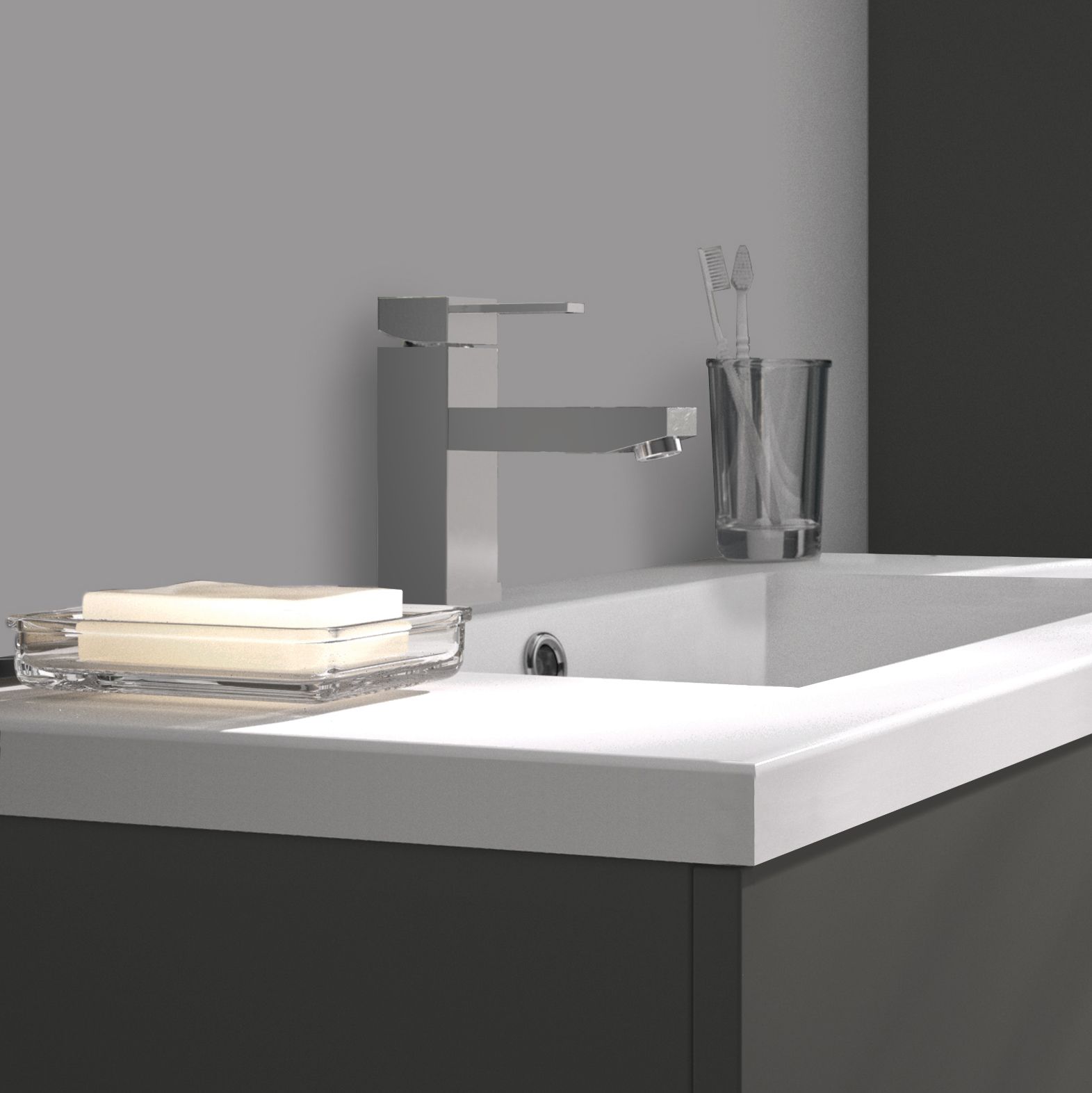  Mixer tap for bathroom sink