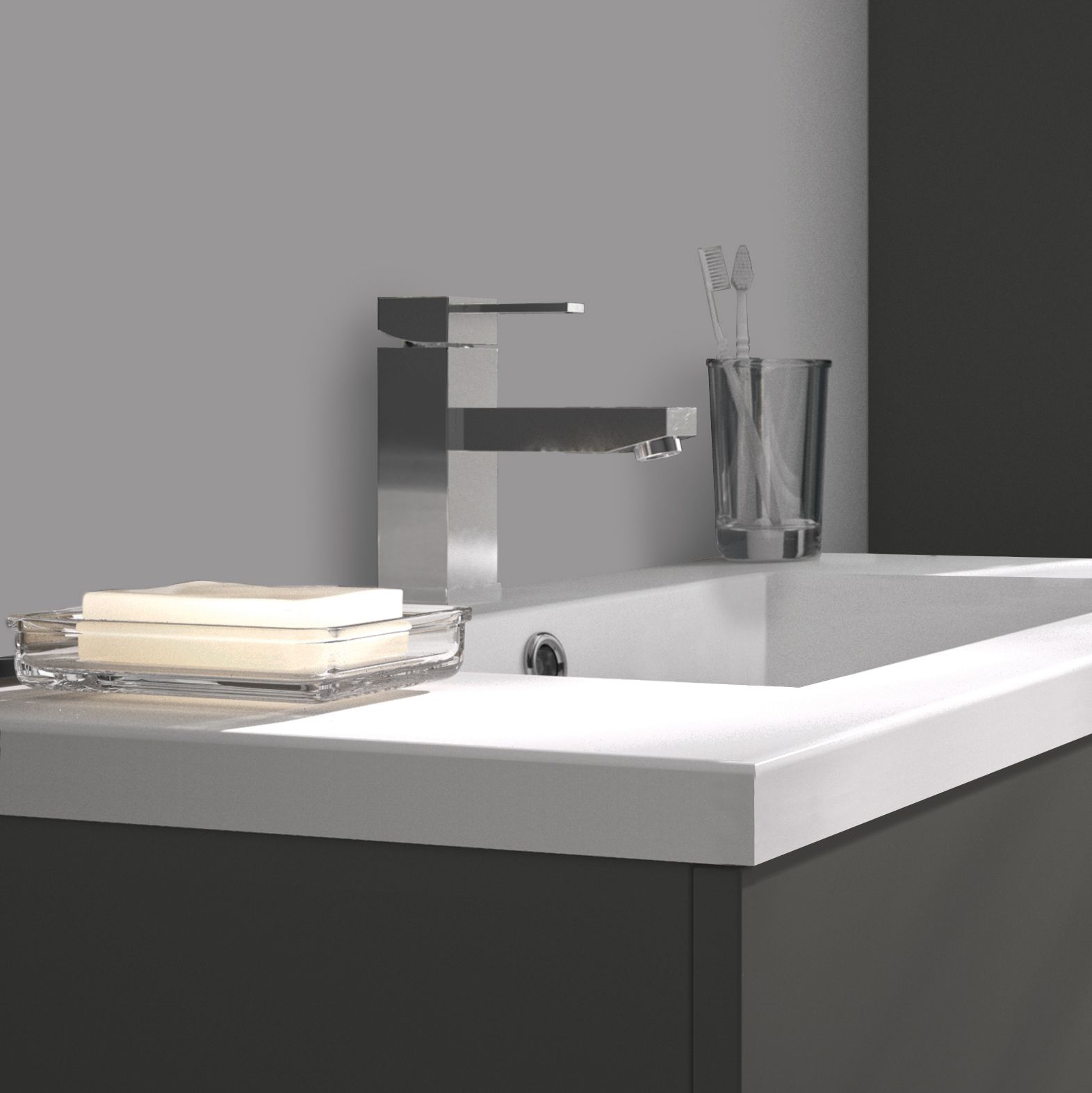  Mixer tap for bathroom sink