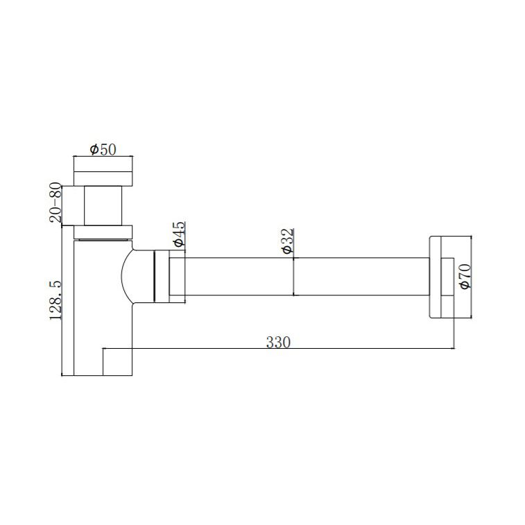  Siphon pour lavabo