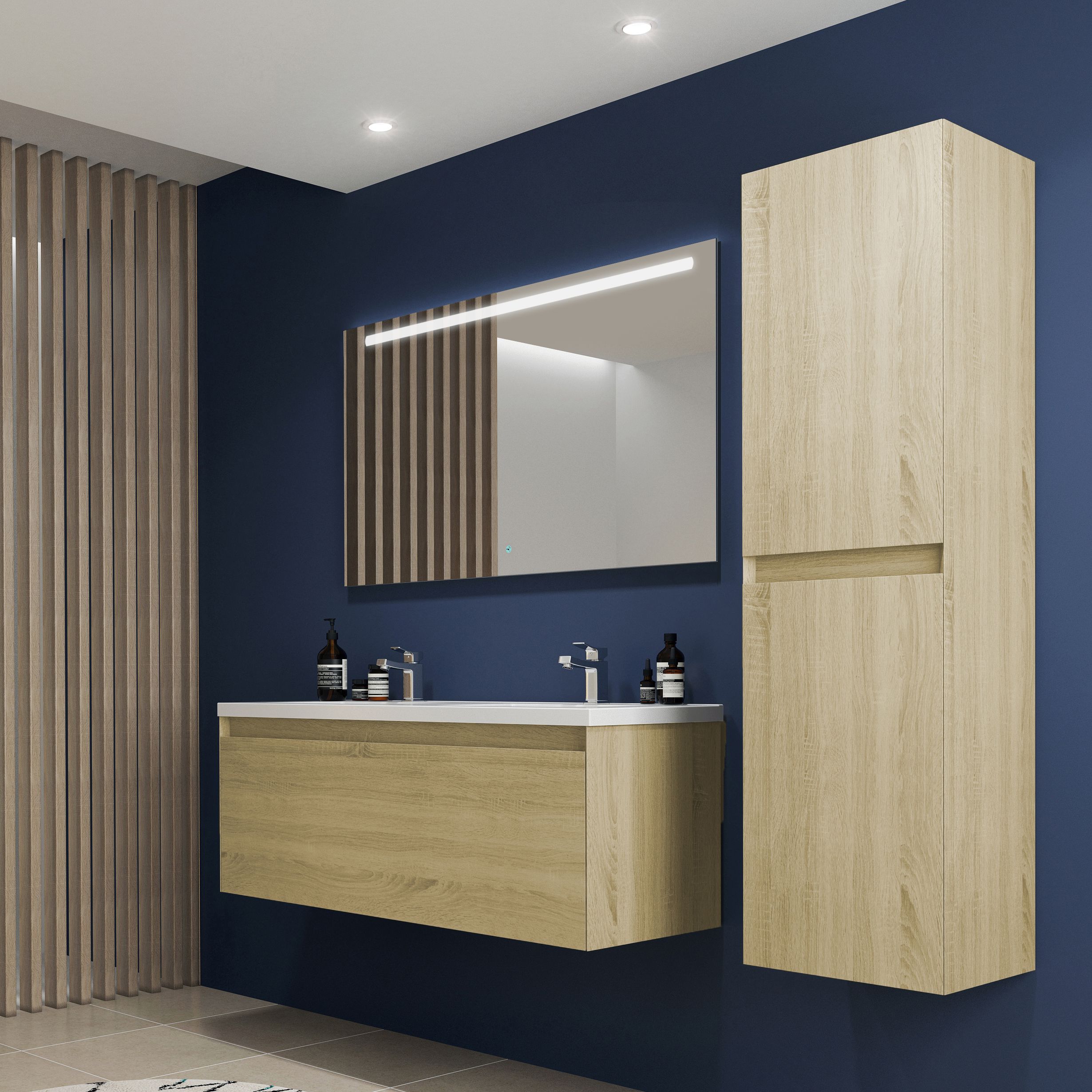  Miroir éclairant LED 140 cm