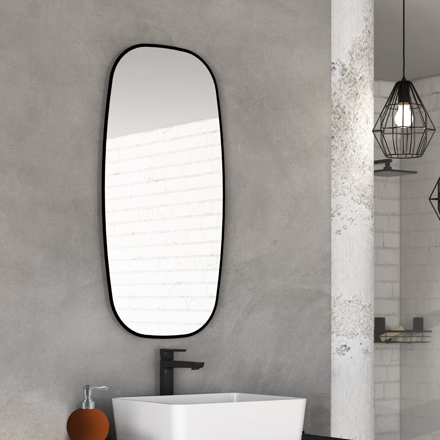  Miroir éclairant 45 cm