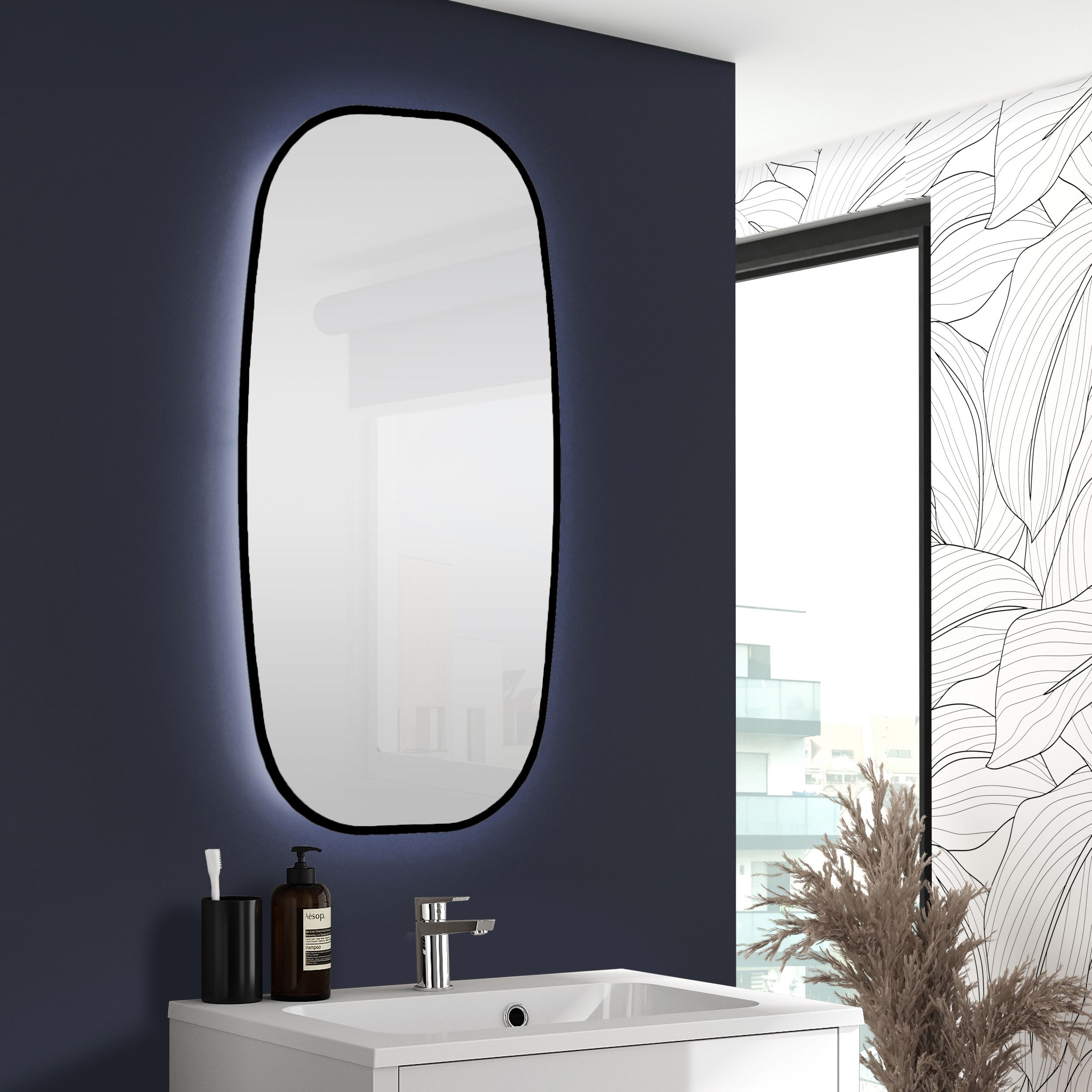 Miroir éclairant 45 cm