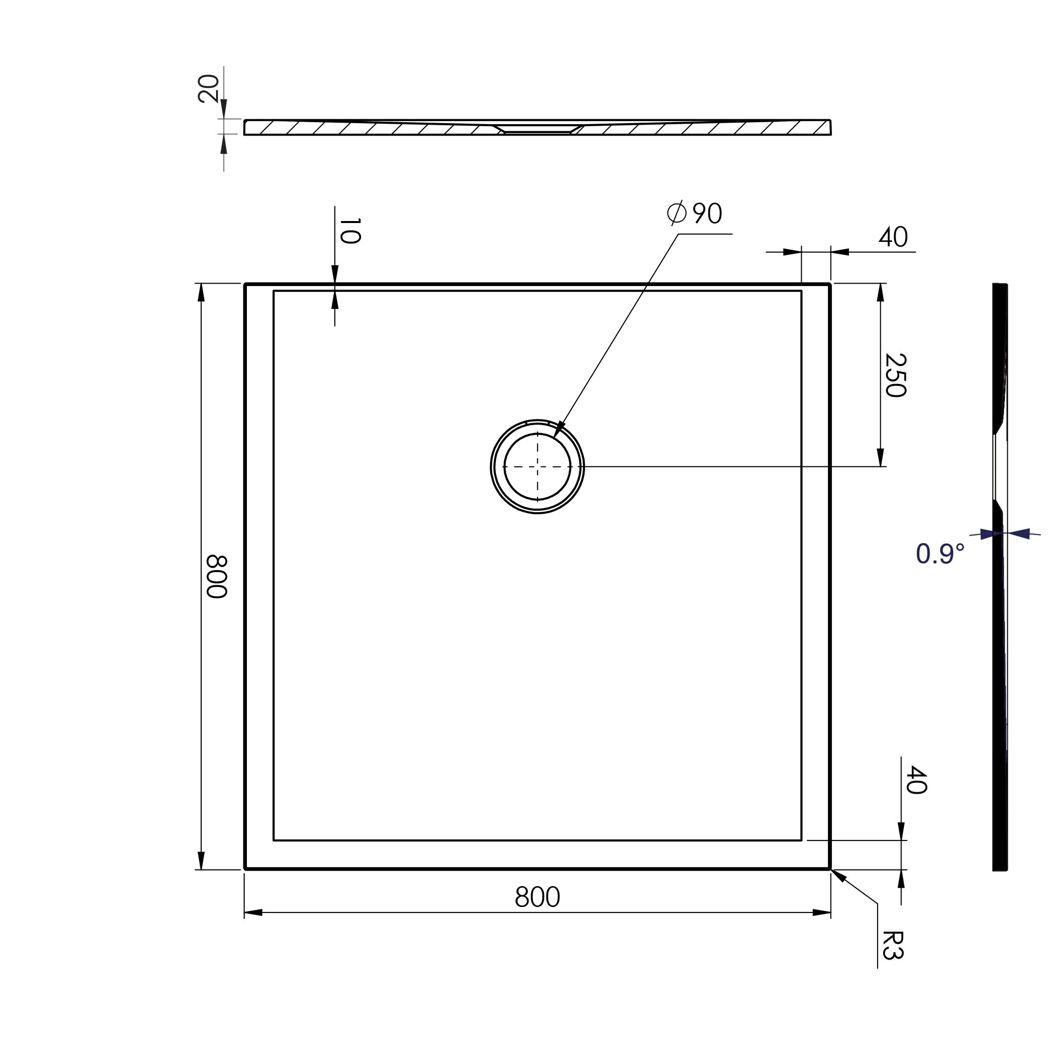  Shower tray