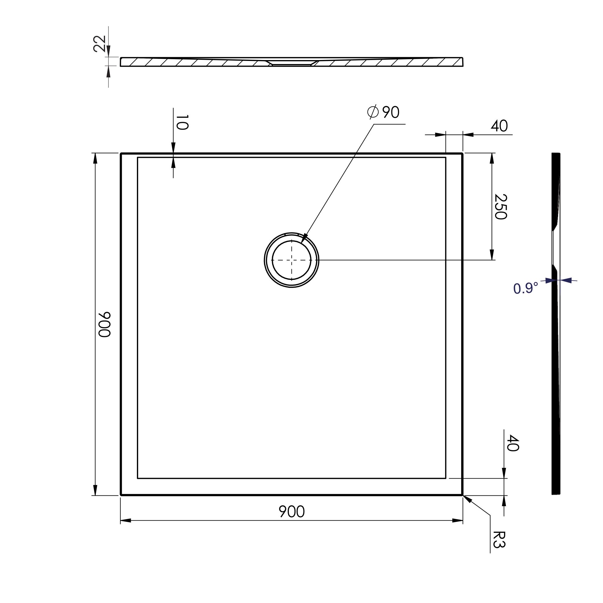  Shower tray